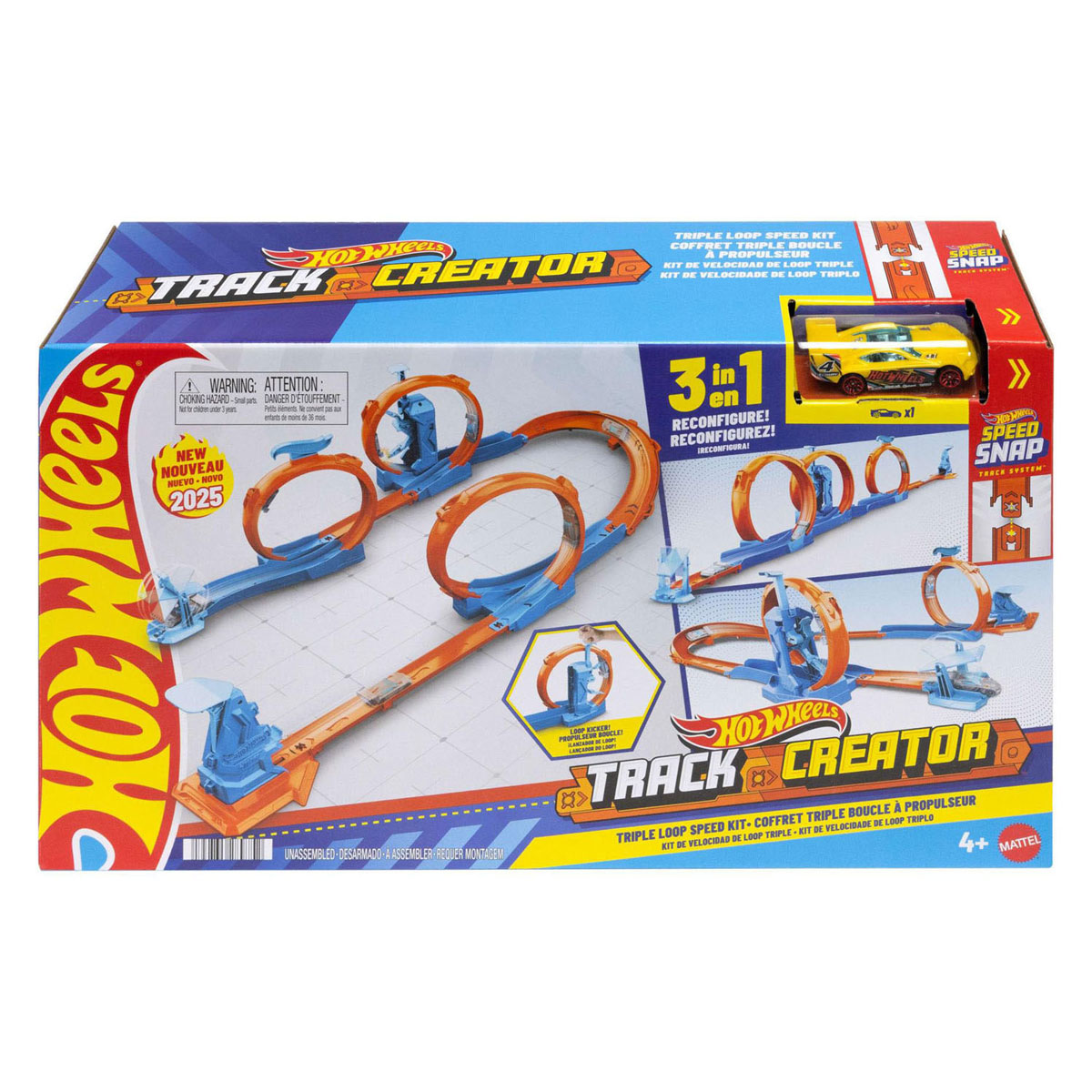 Hot Wheels Track Creator 3-in-1 Triple Loop