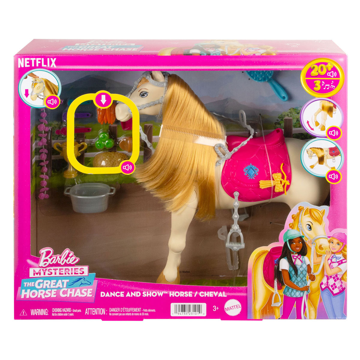 Barbie Mysteries Dans- en Showpaard met Accessoires