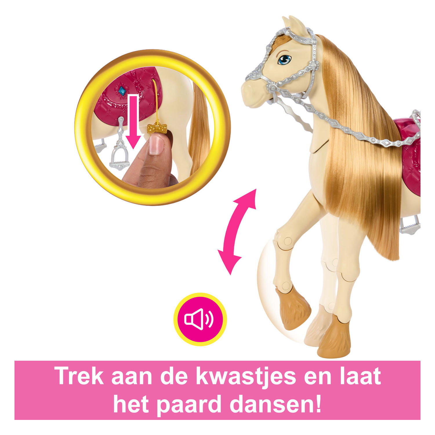 Barbie Mysteries Dans- en Showpaard met Accessoires
