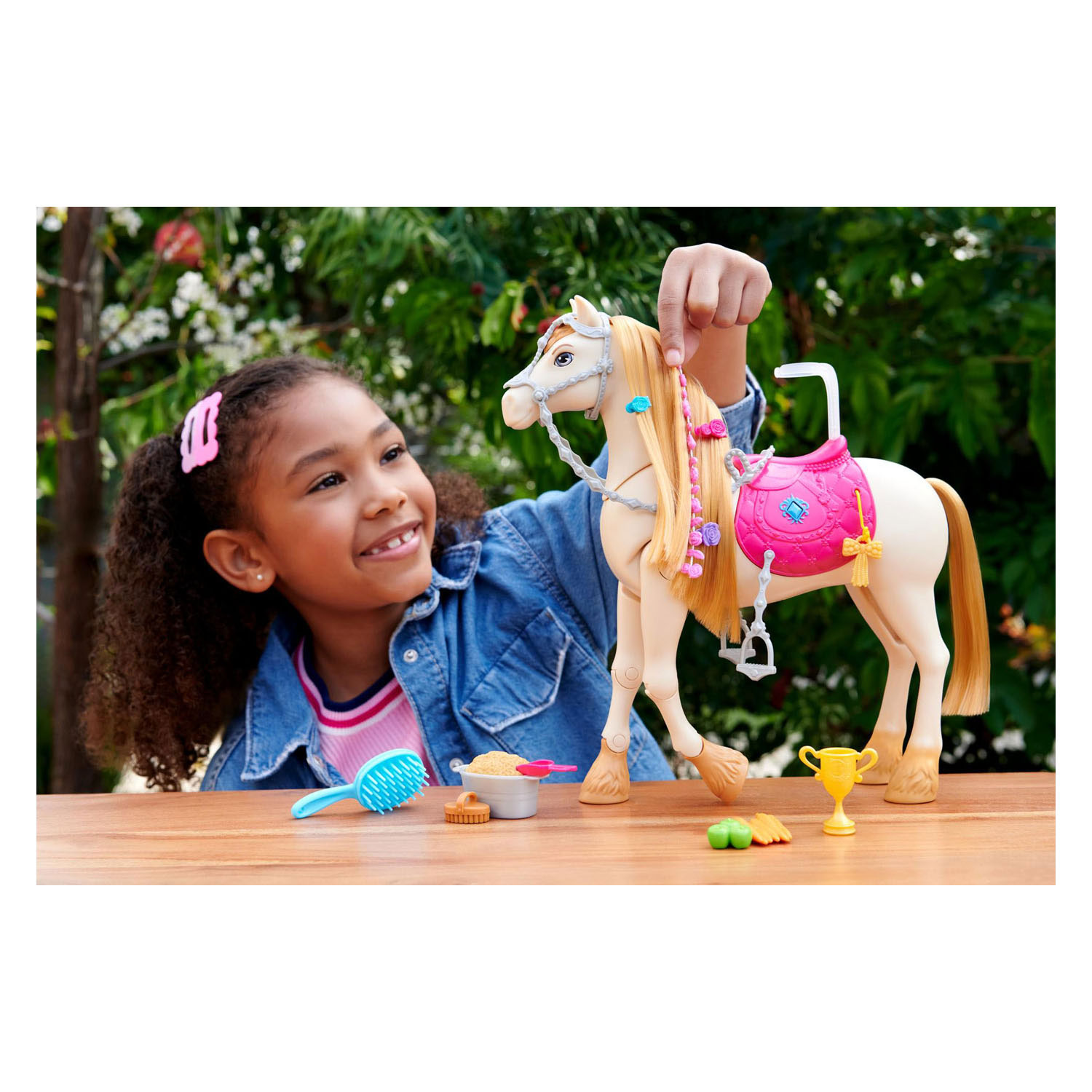 Barbie Mysteries Dans- en Showpaard met Accessoires