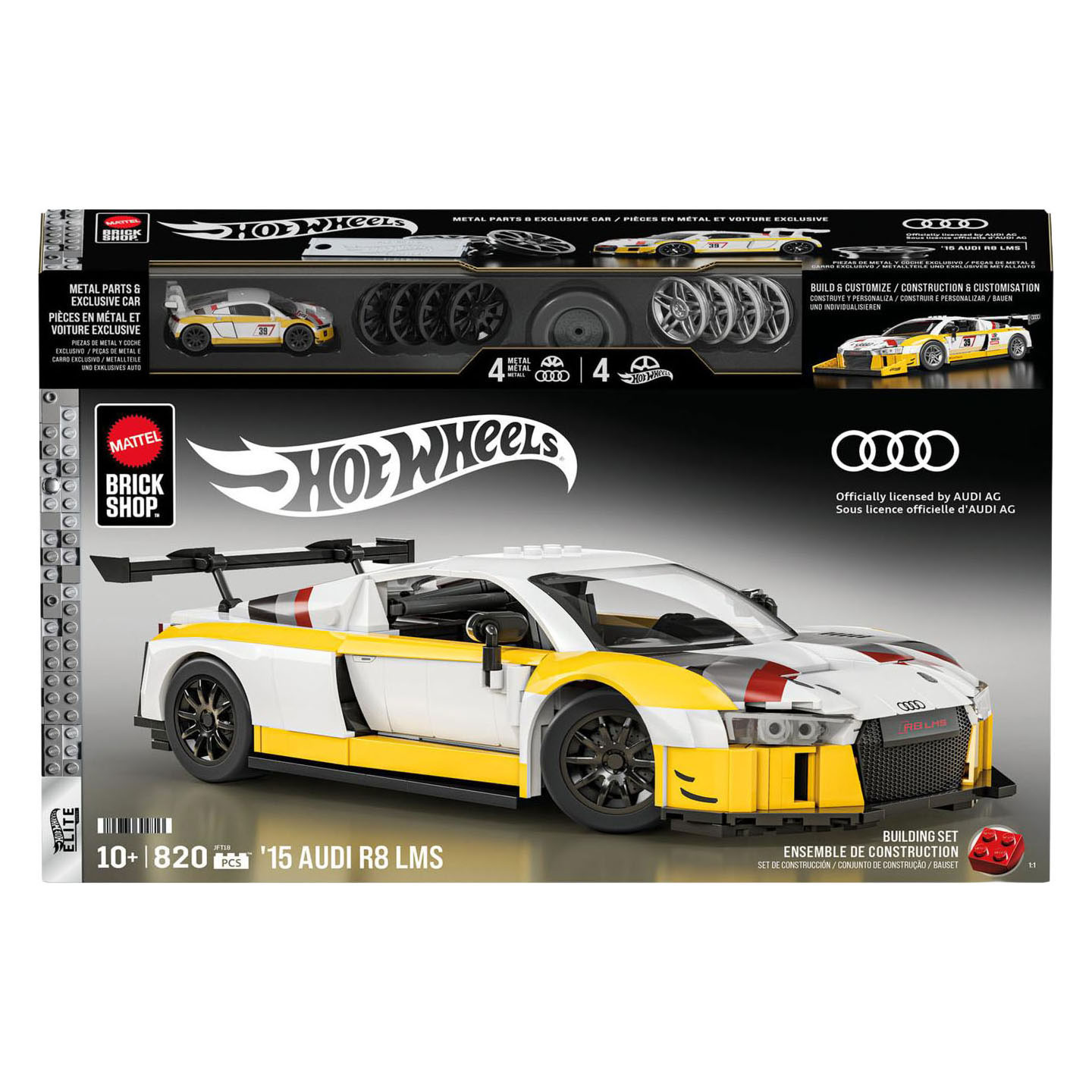 Hot Wheels Brick Shop Elite Series Audi R8 LMS 1:16 - 180dlg.