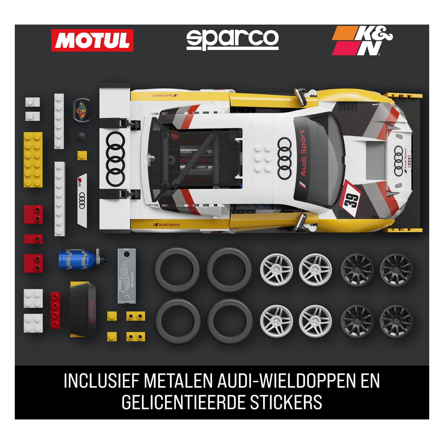 Hot Wheels Brick Shop Elite Series Audi R8 LMS 1:16 - 180dlg.