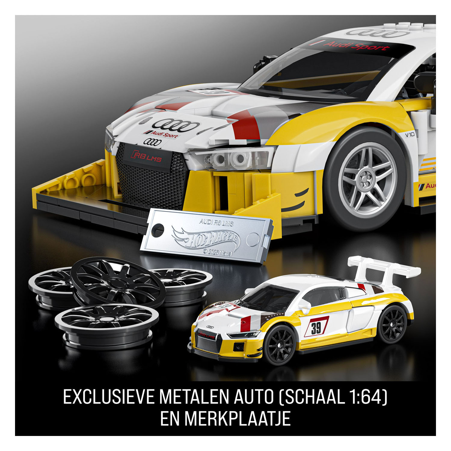 Hot Wheels Brick Shop Elite Series Audi R8 LMS 1:16 - 180dlg.