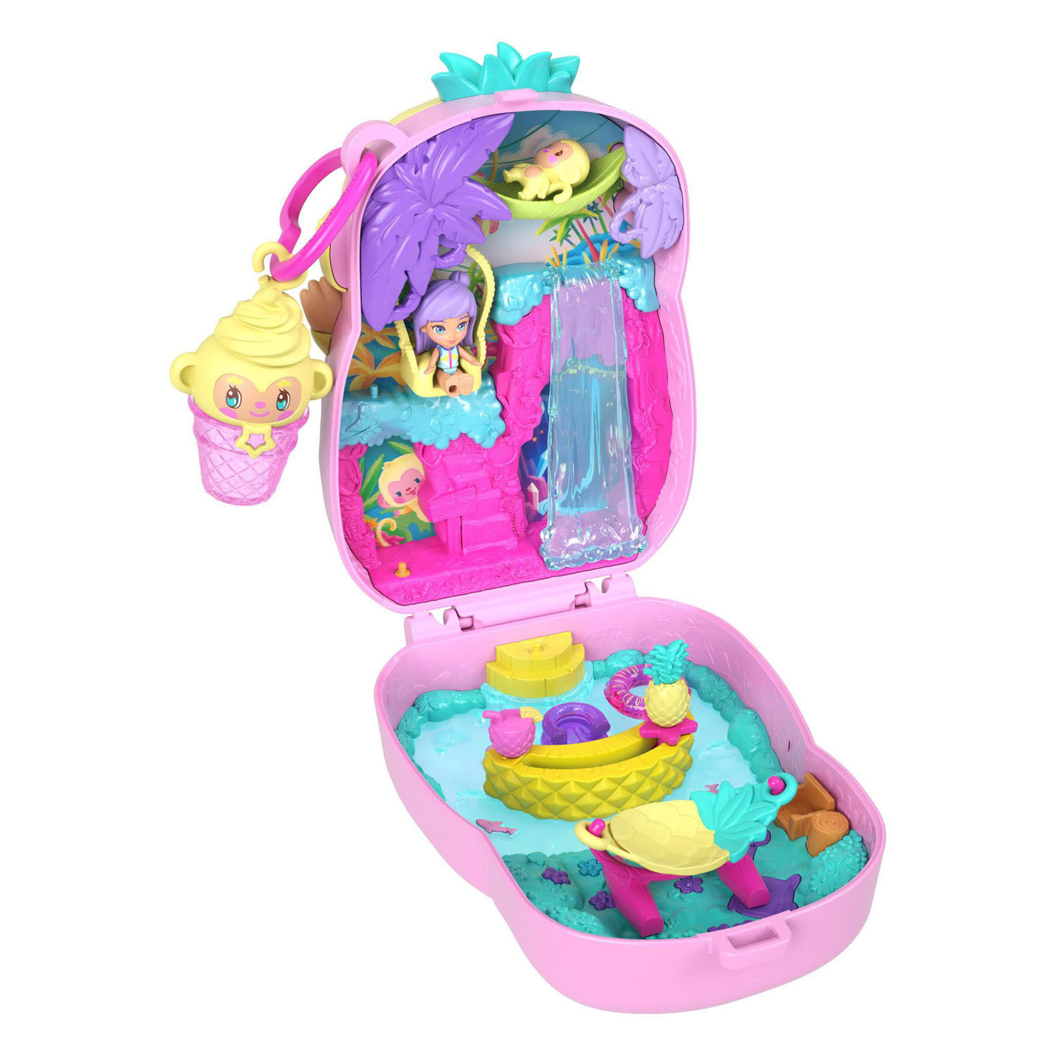 Polly Pocket Compactset Ananas en Aapje