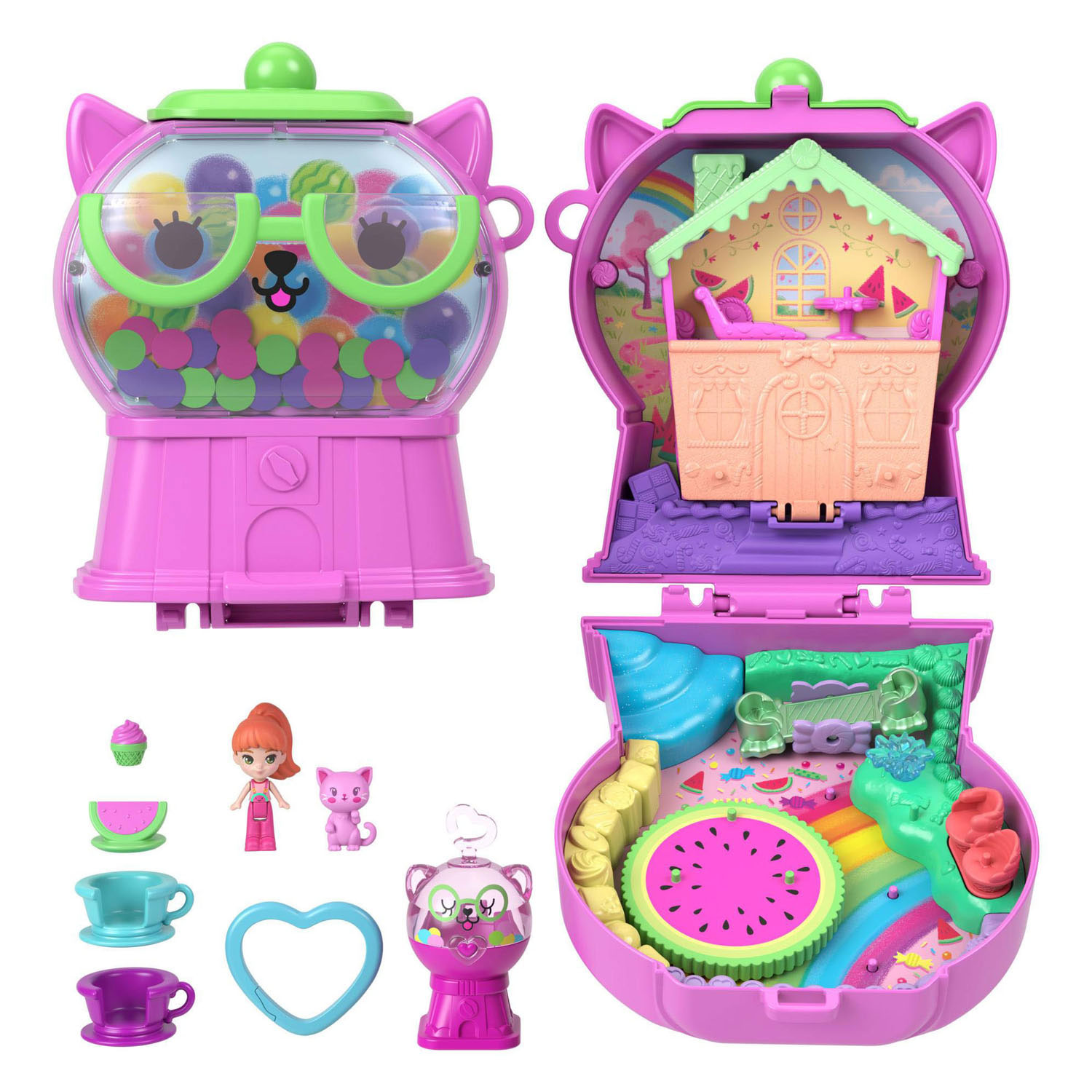 Polly Pocket Compactset Watermeloen Katje