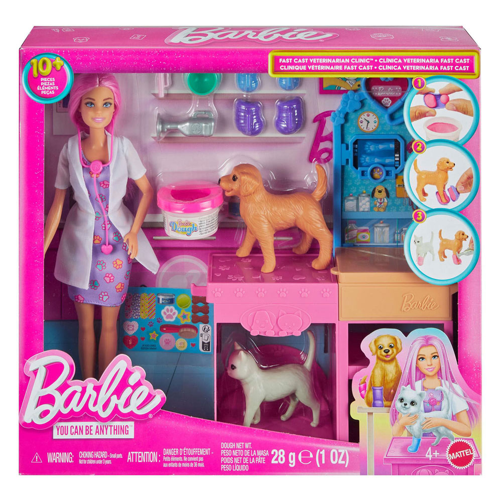 Barbie Dierenarts met Dier - 10dlg.