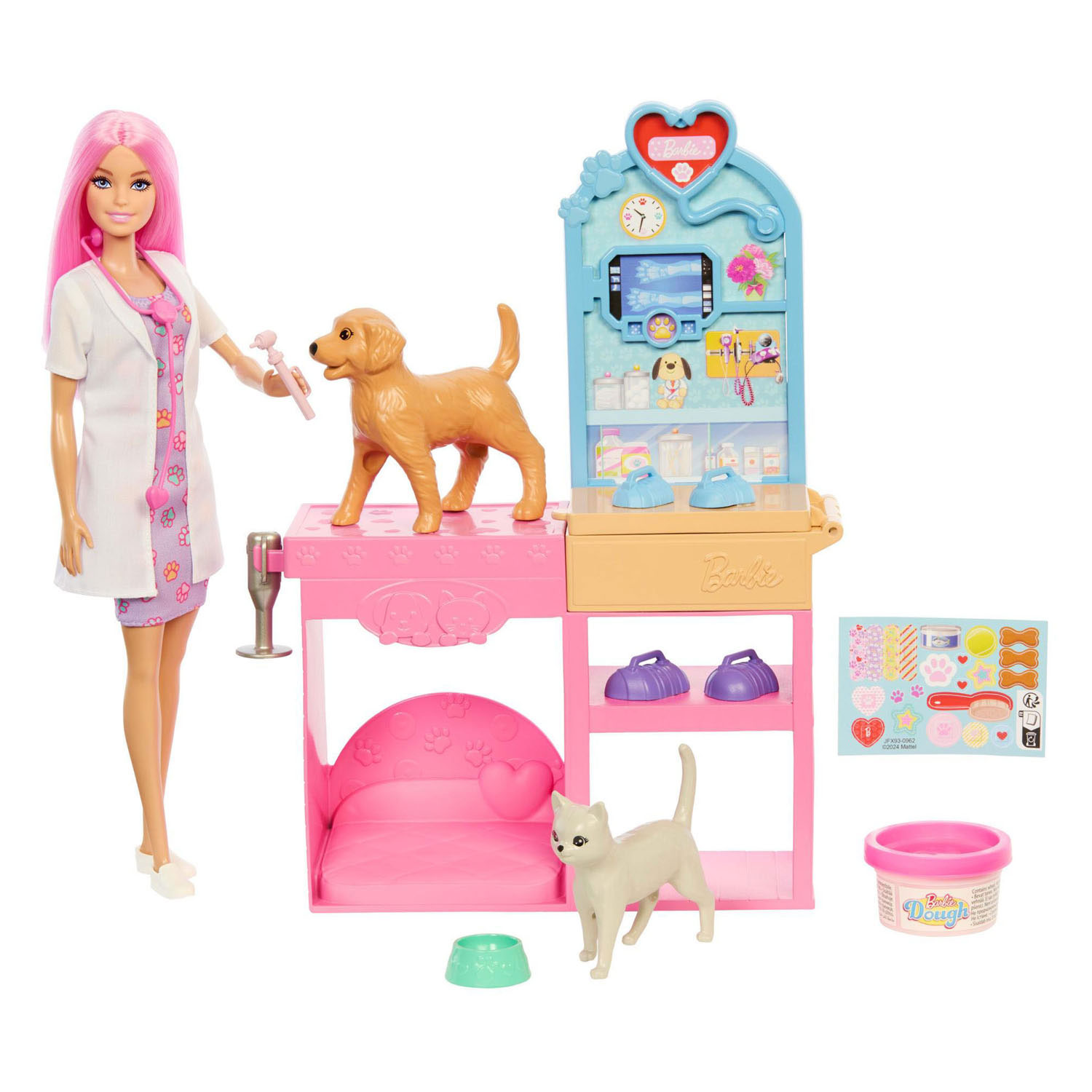 Barbie Dierenarts met Dier - 10dlg.