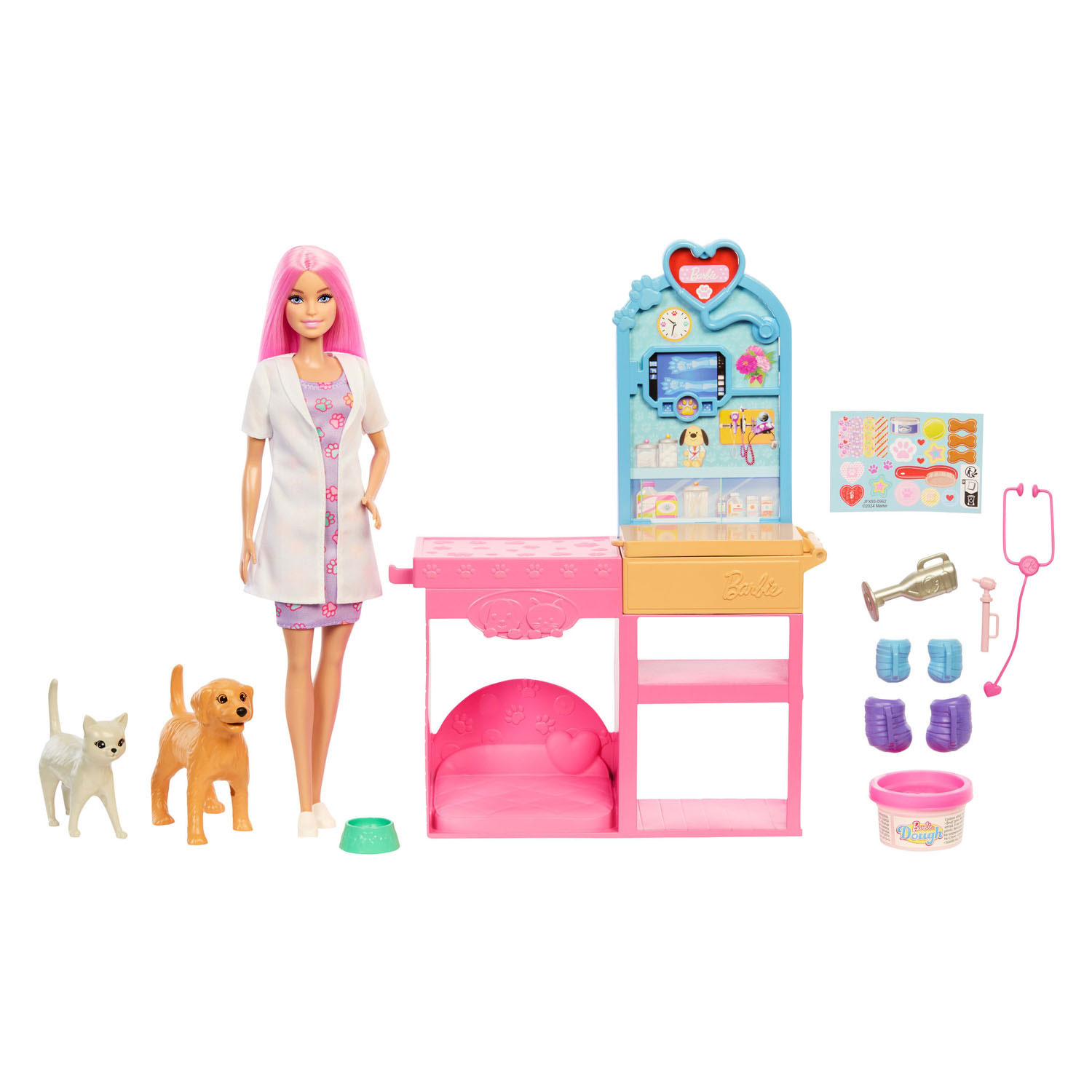 Barbie Dierenarts met Dier - 10dlg.