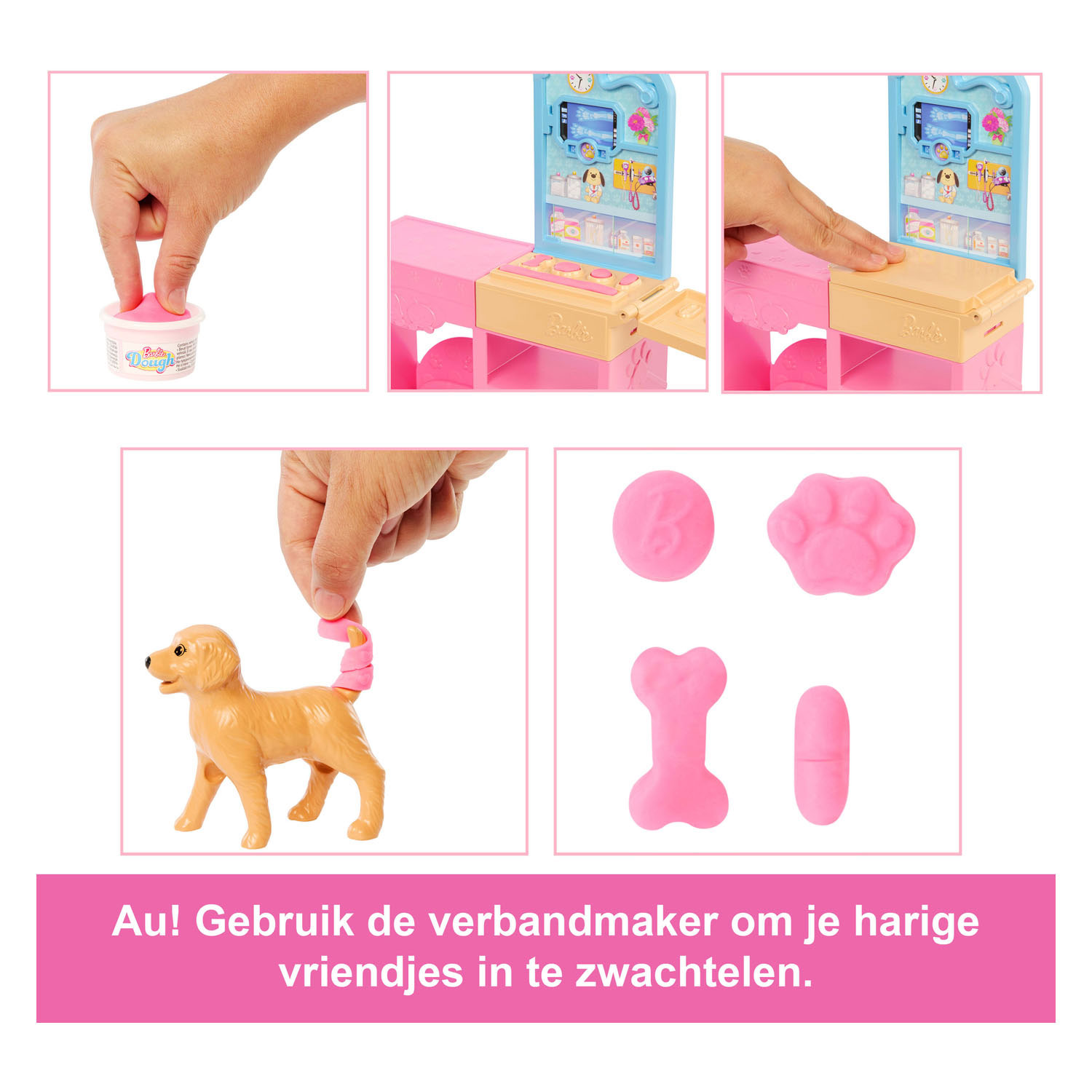 Barbie Dierenarts met Dier - 10dlg.