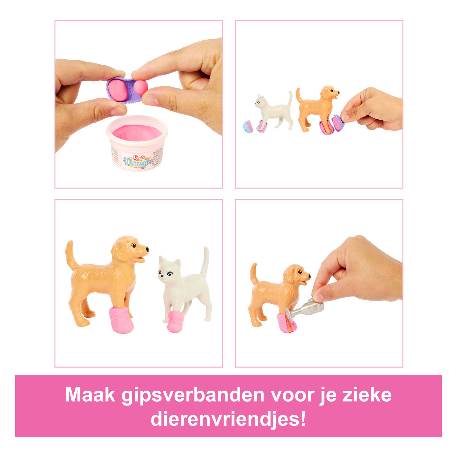 Barbie Dierenarts met Dier - 10dlg.