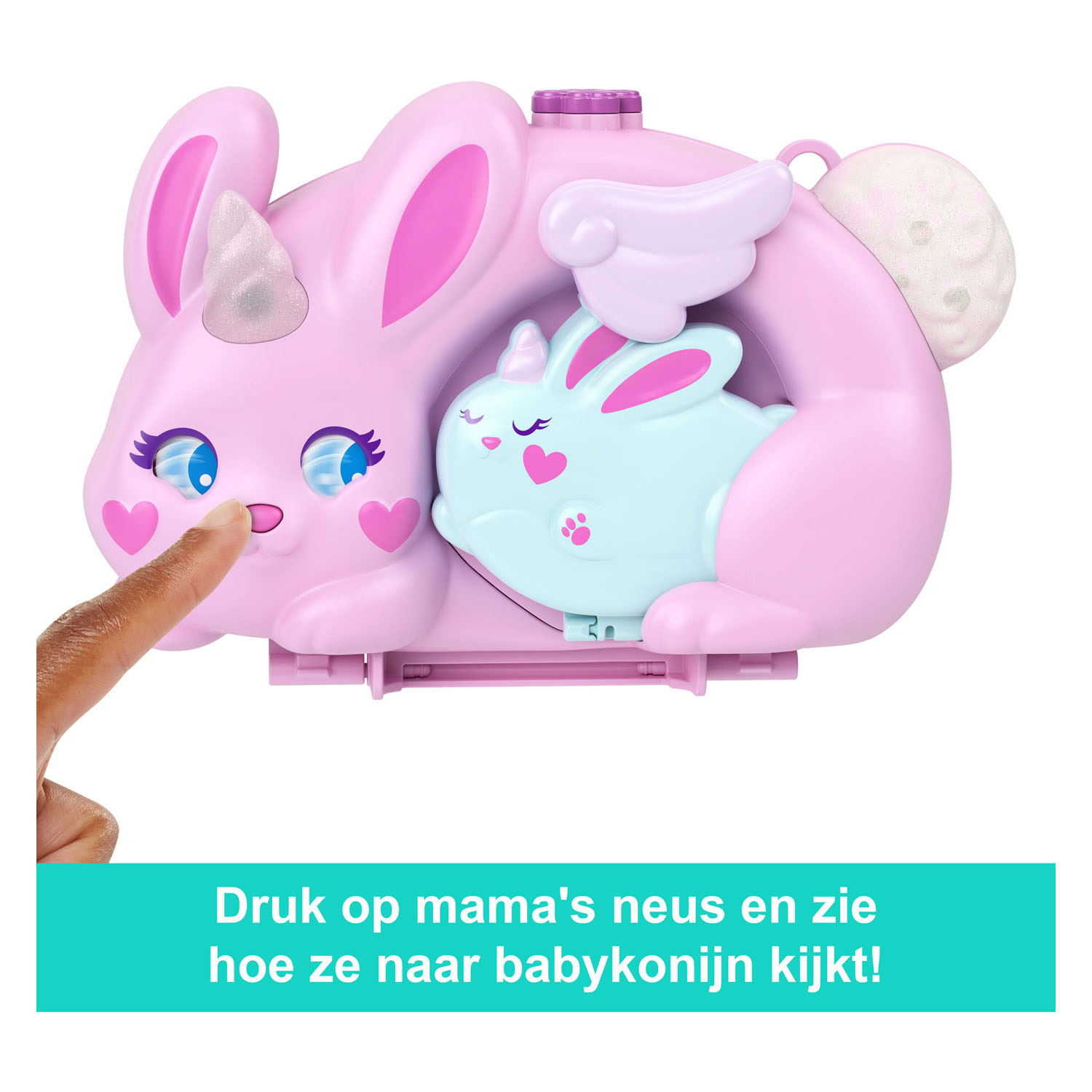 Polly Pocket 2-in-1 Hasen-Spielset (Kompakt)
