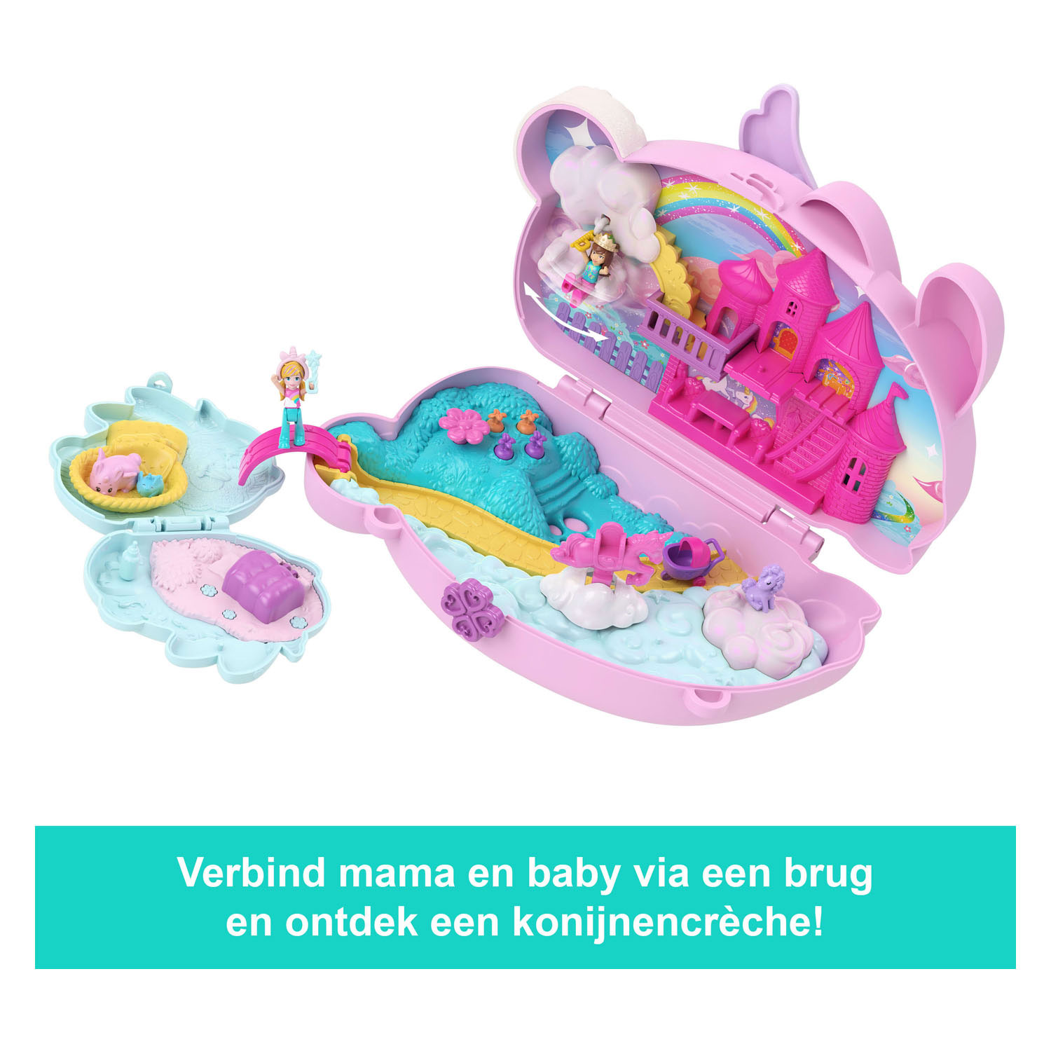 Polly Pocket 2-in-1 Hasen-Spielset (Kompakt)