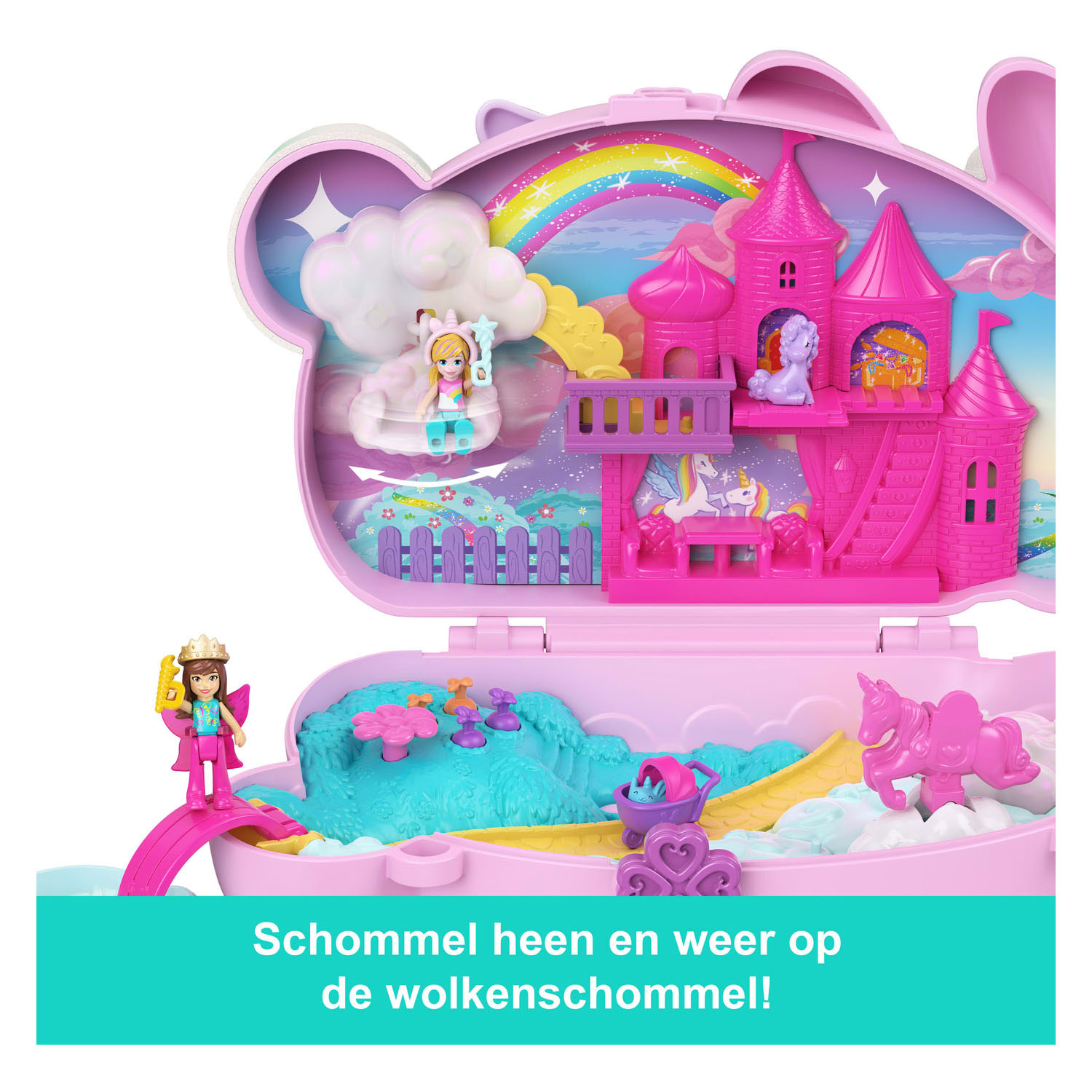 Polly Pocket 2-in-1 Hasen-Spielset (Kompakt)