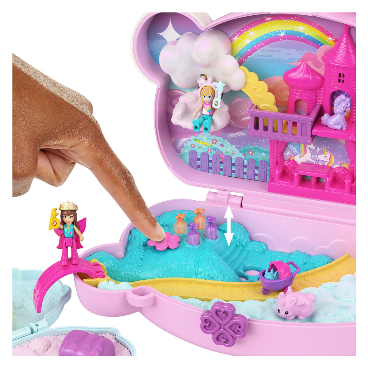 Polly Pocket 2-in-1 Hasen-Spielset (Kompakt)