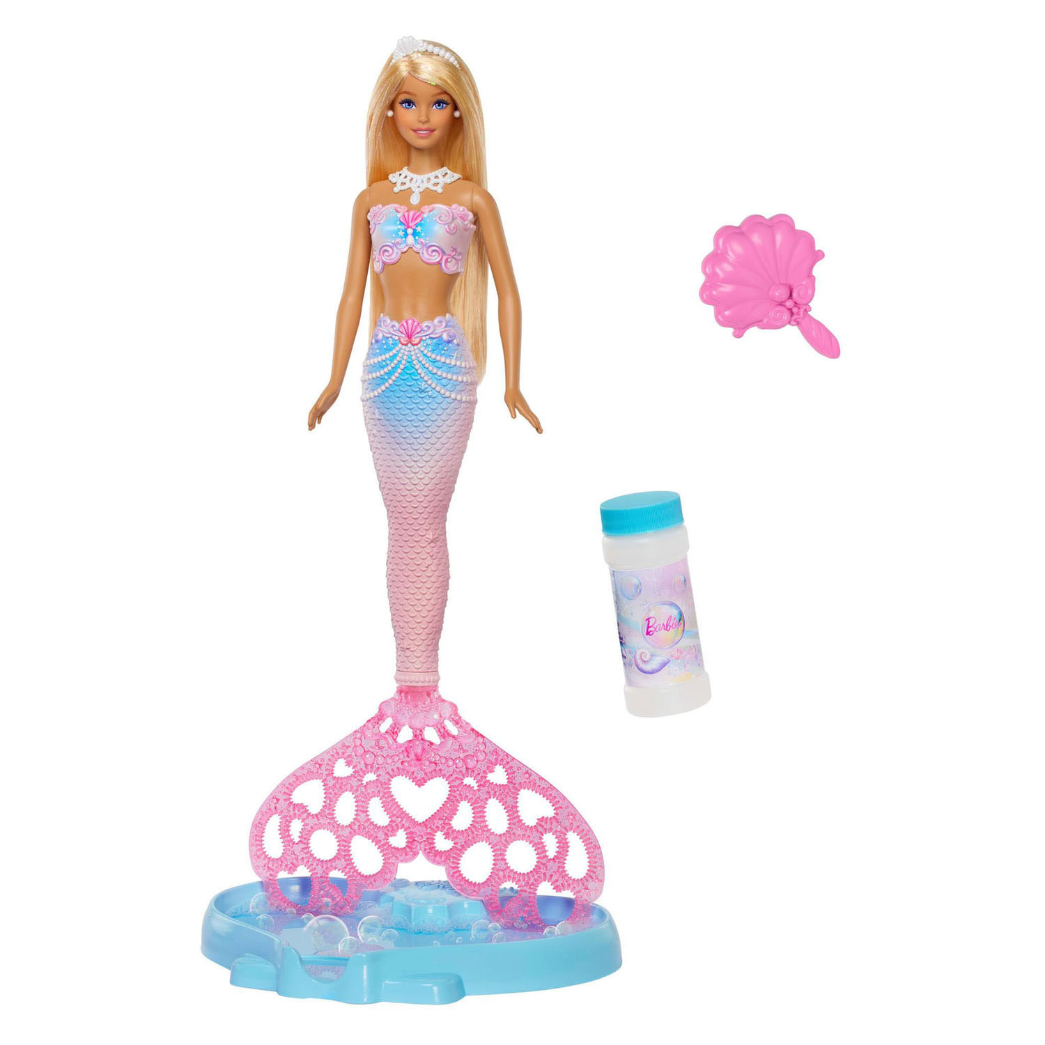 Barbie Glitterende Zeemeermin met Bellen