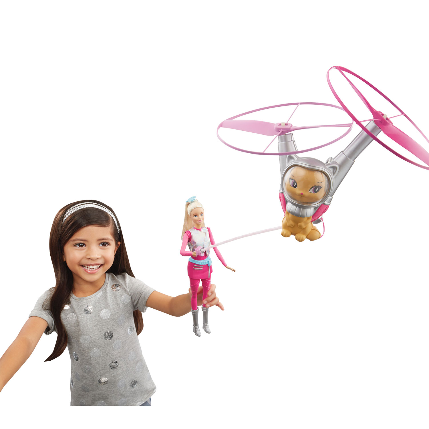 BARBIE Galaxy Barbie Pop & Vliegende Kat