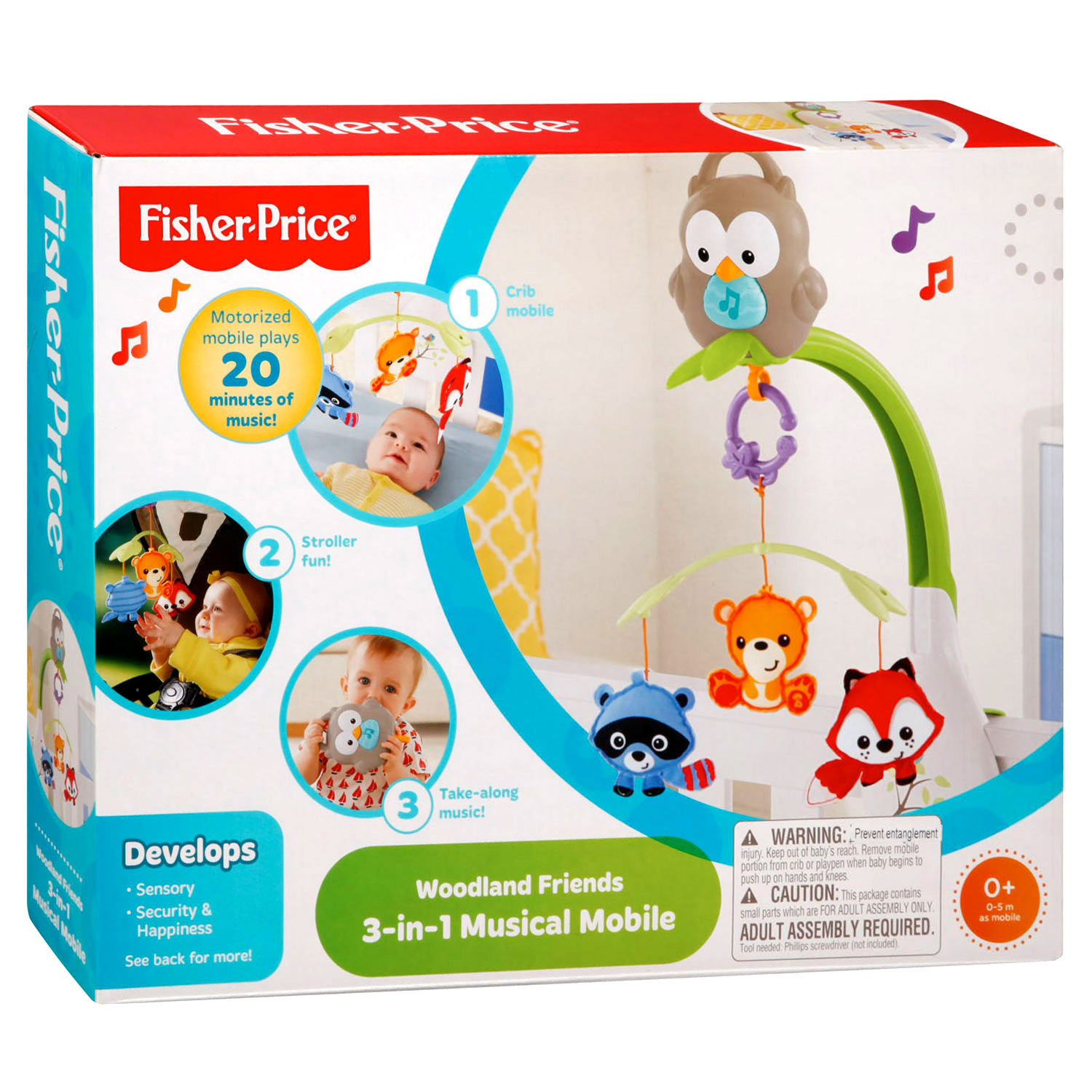 Fisher Price Woodland Mobiel, 3in1