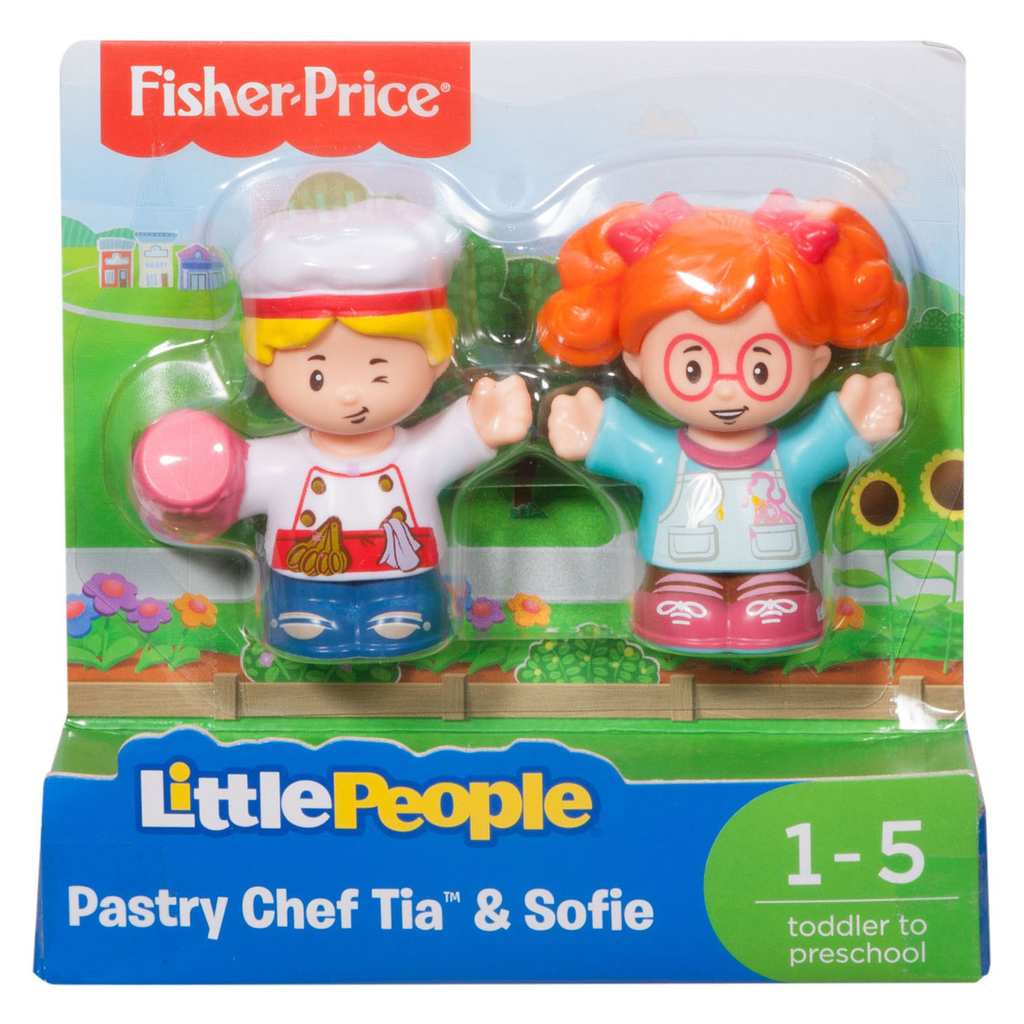 Fisher Price Little People Figuren - Banketbakker Tia en Sof