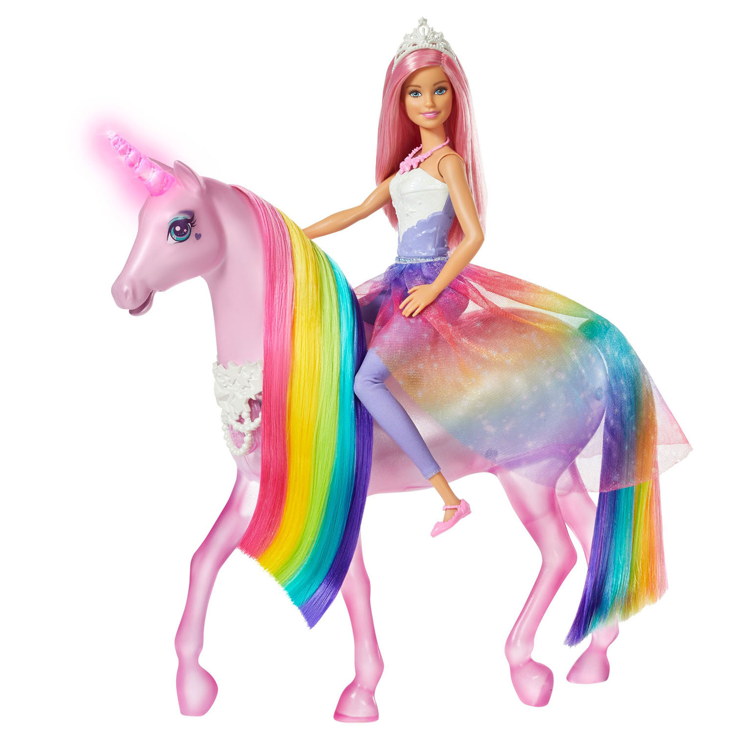 weekend Horizontaal In beweging Barbie Dreamtopia Eenhoorn met Pop online kopen | Lobbes Speelgoed