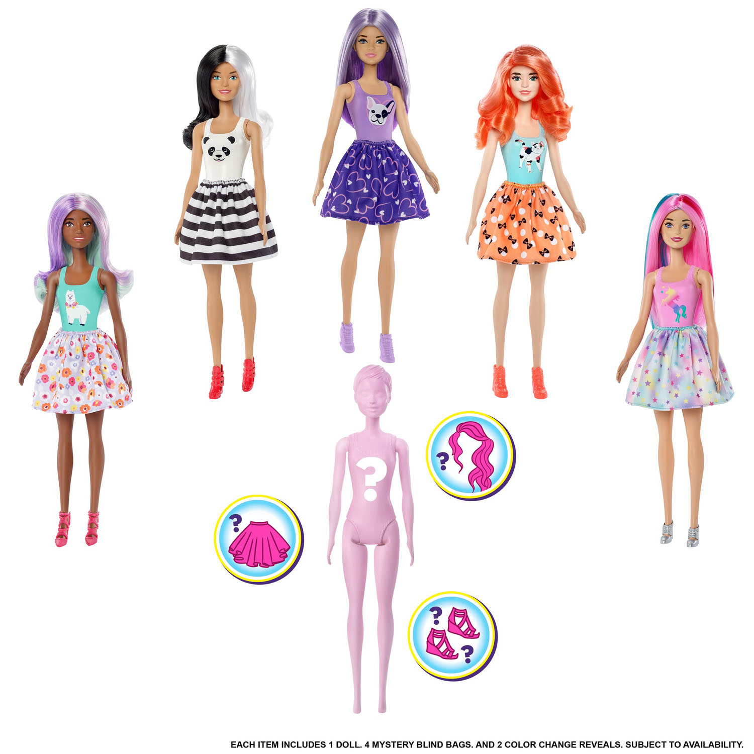 Barbie Colour Reveal Pop - Wave 1 - 'Pets'