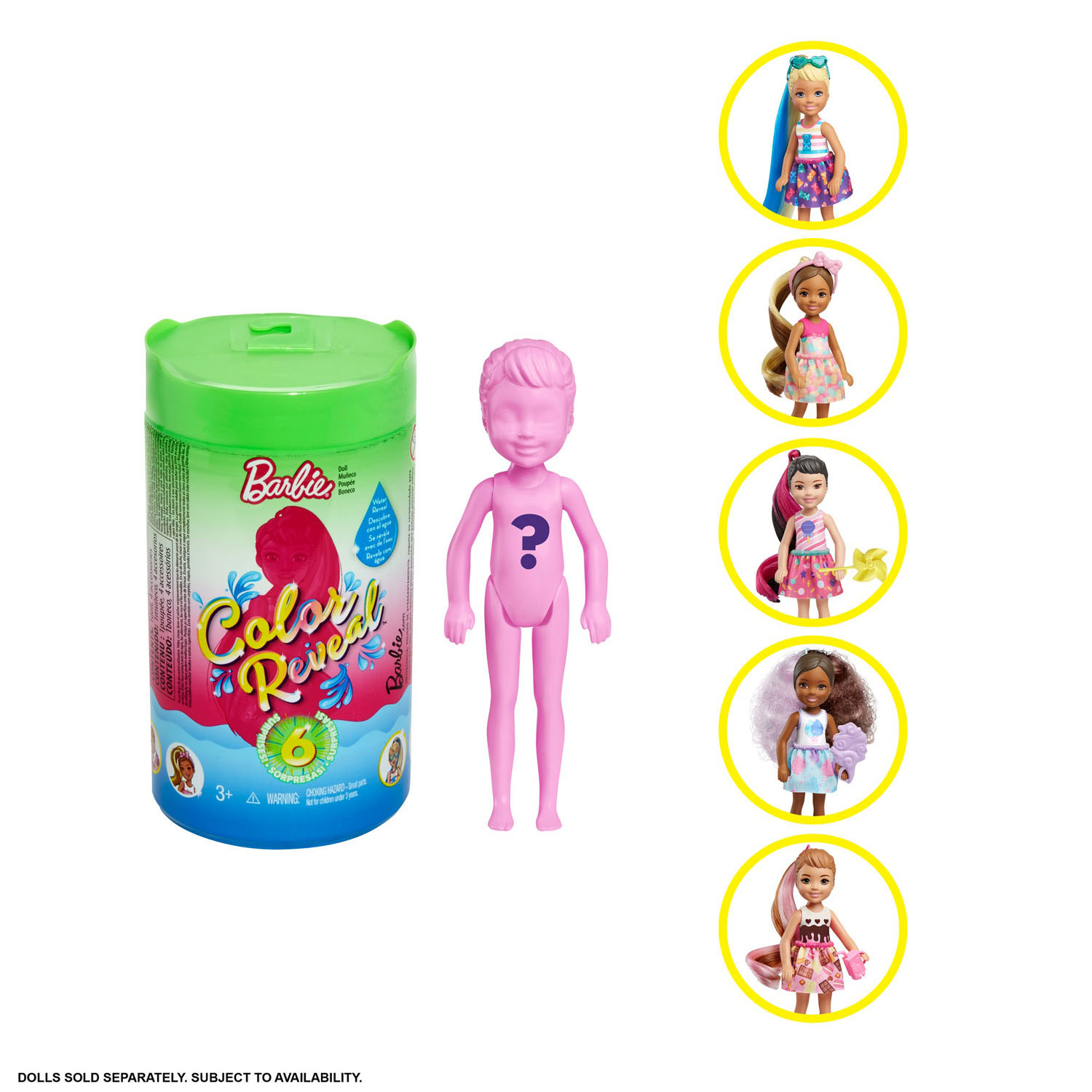 Chelsea Color Reveal Barbie Pop - Wave 1