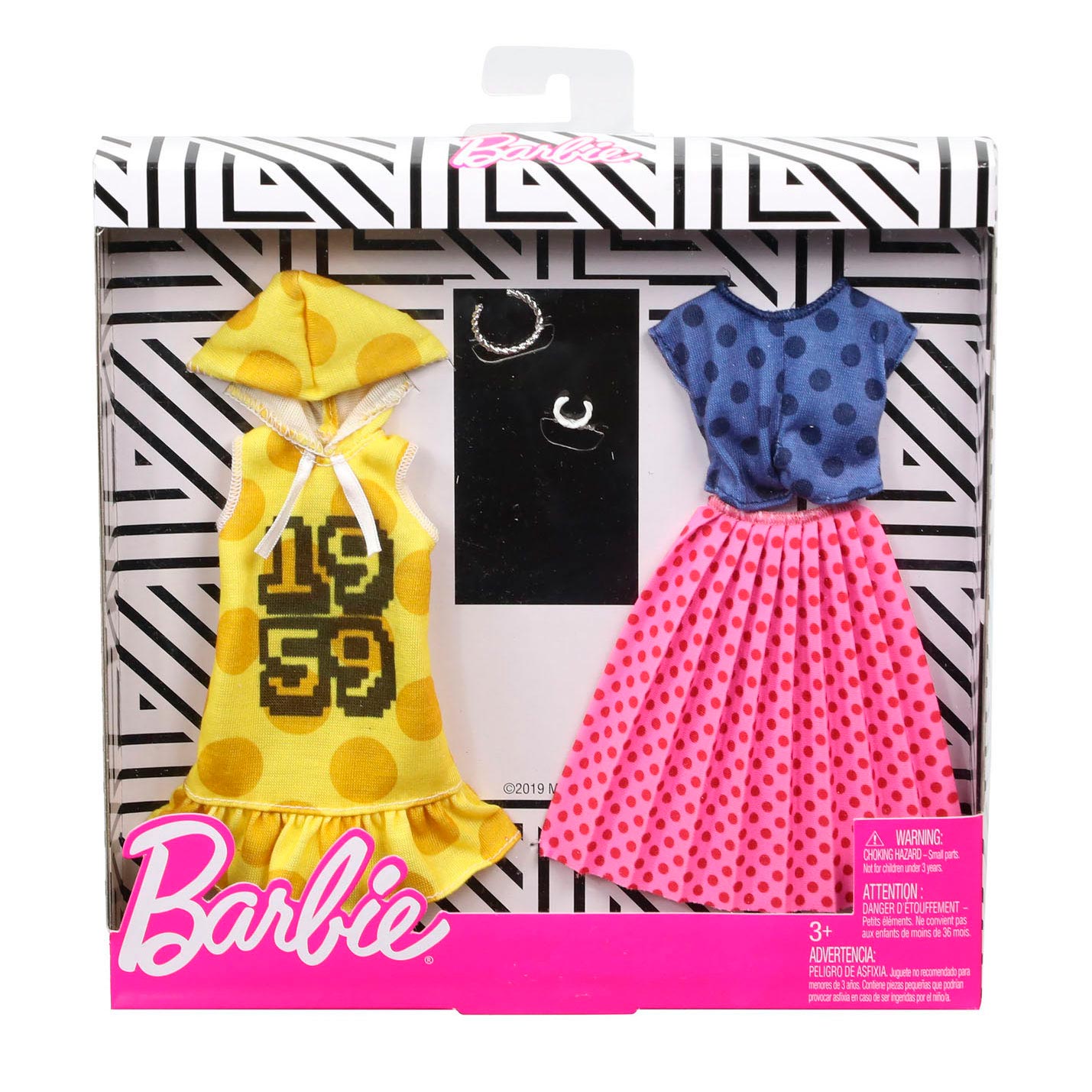 Barbie Fashions Outfits 2-pack Polka Dots
