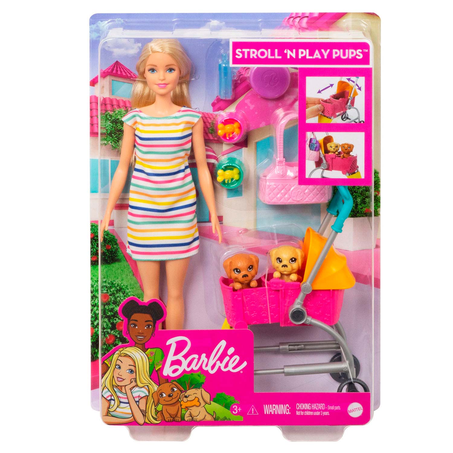 Barbie Pop Loop en Speel Pup - Blond Haar
