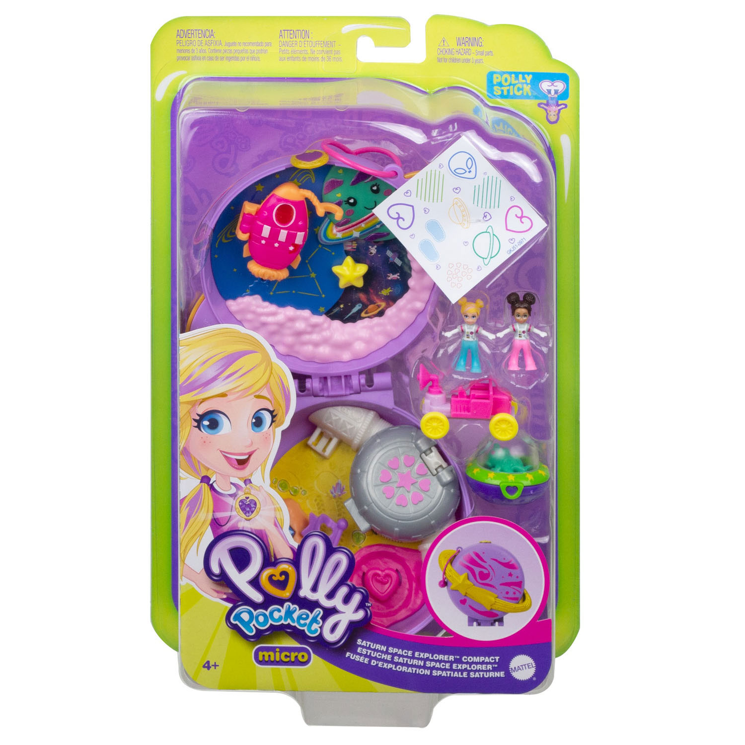 Polly Pocket Compacte Speelkoffer Saturnus Ruimteverkenners