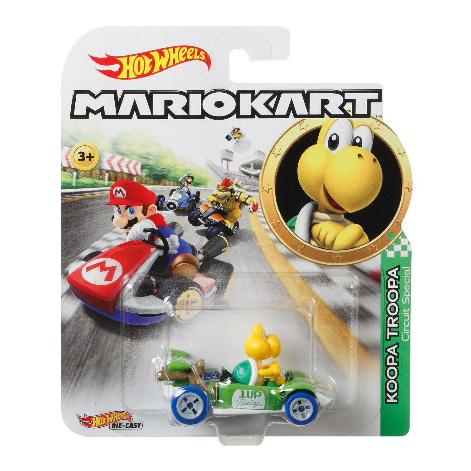 Hot Wheels Mario Kart Voertuig - Koopa Troopa