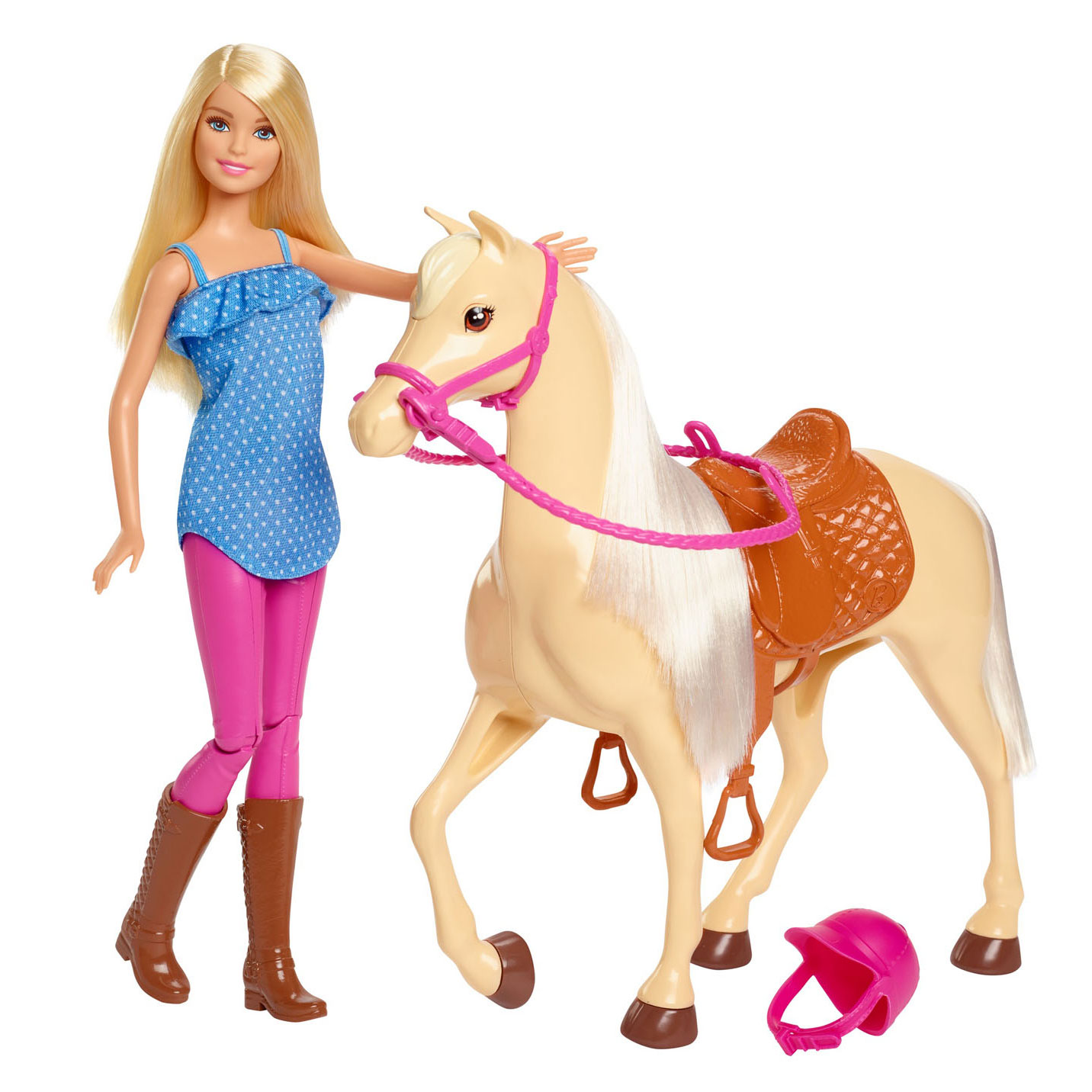 Barbie -Puppe mit Pferd