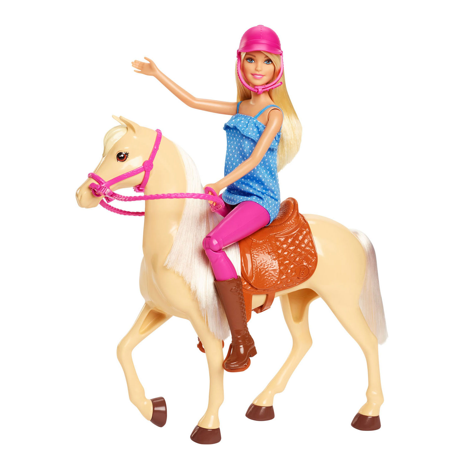 Barbie -Puppe mit Pferd