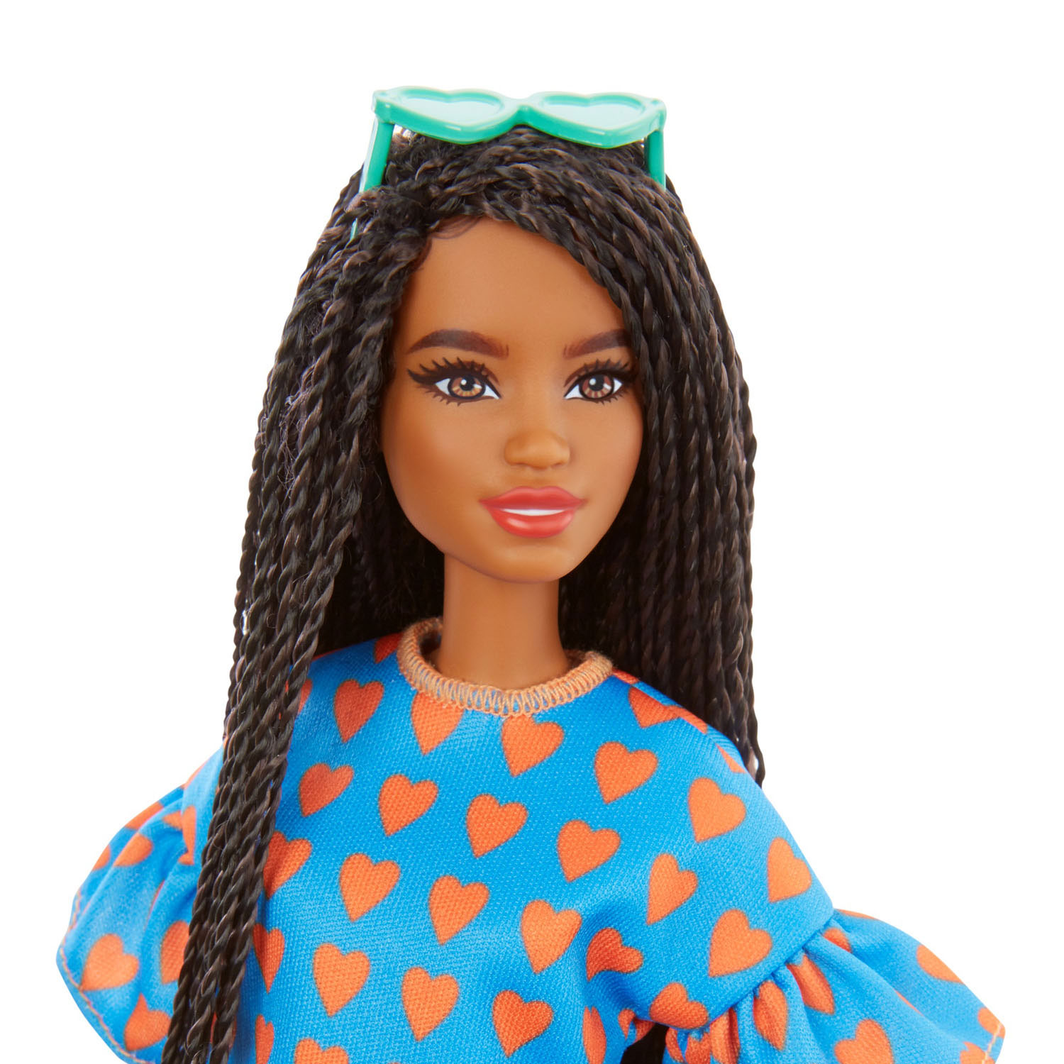 Barbie Fashionista Pop - Blauw topje met Hartjes & Broekje