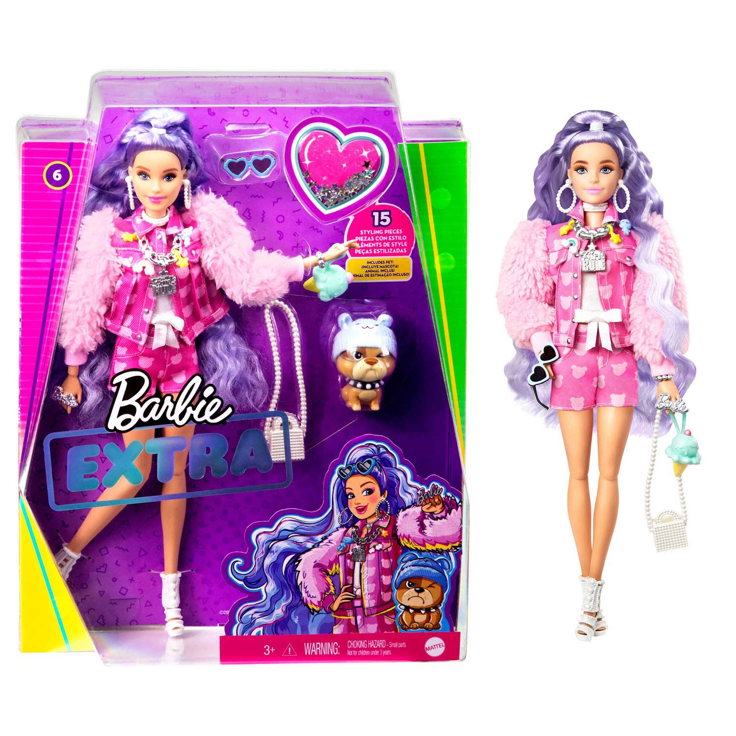 Barbie Millie mit lila Haaren