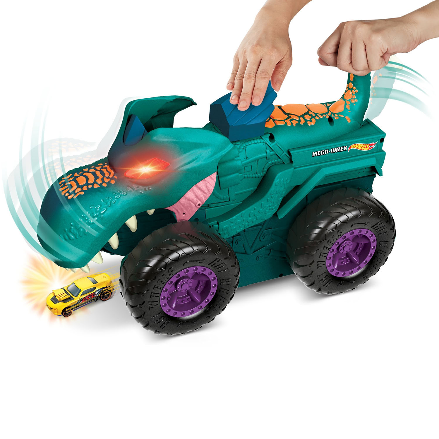 Hot Wheels Monster Truck – Car Chompin' Mega-Wrex