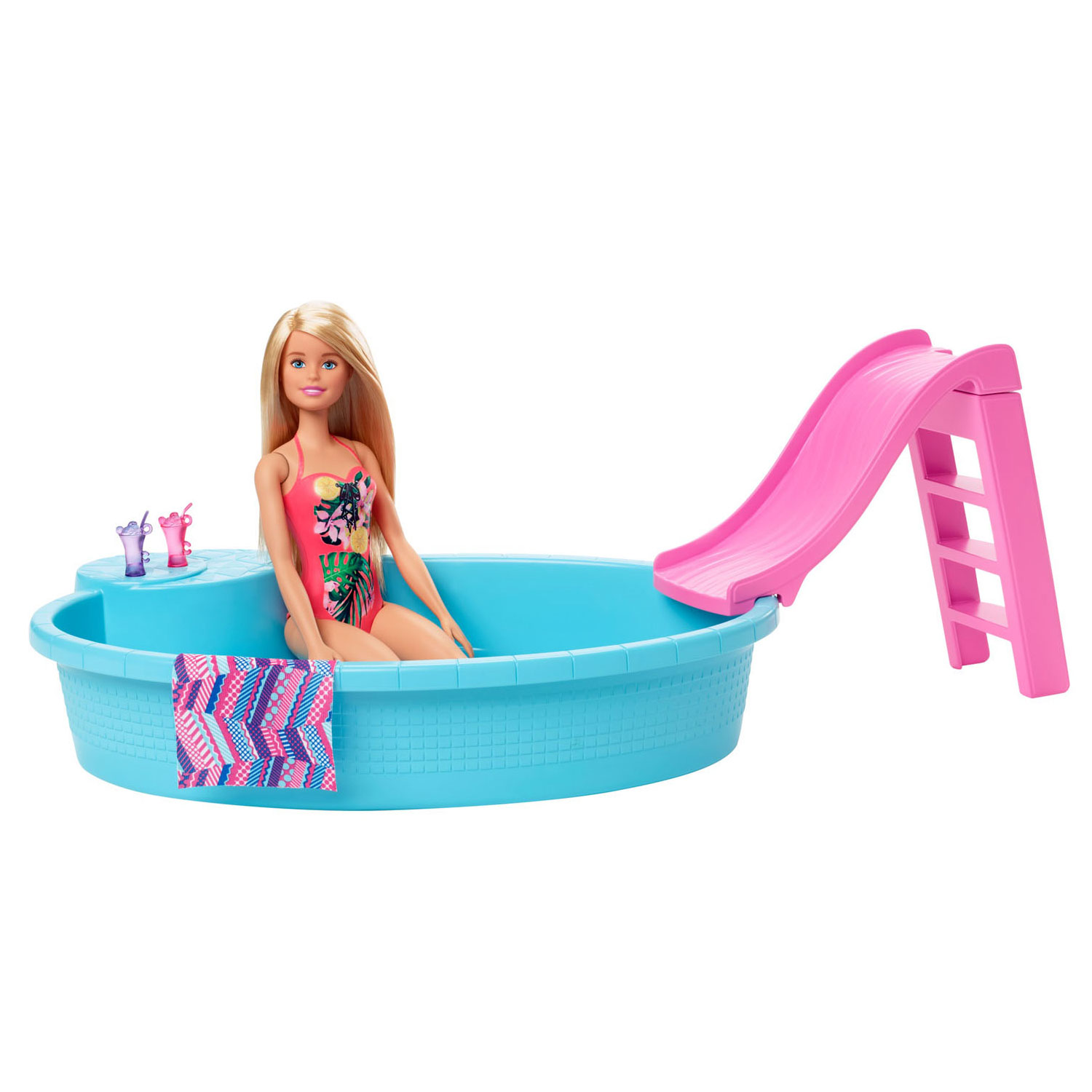 Barbie -Puppe mit Schwimmbad