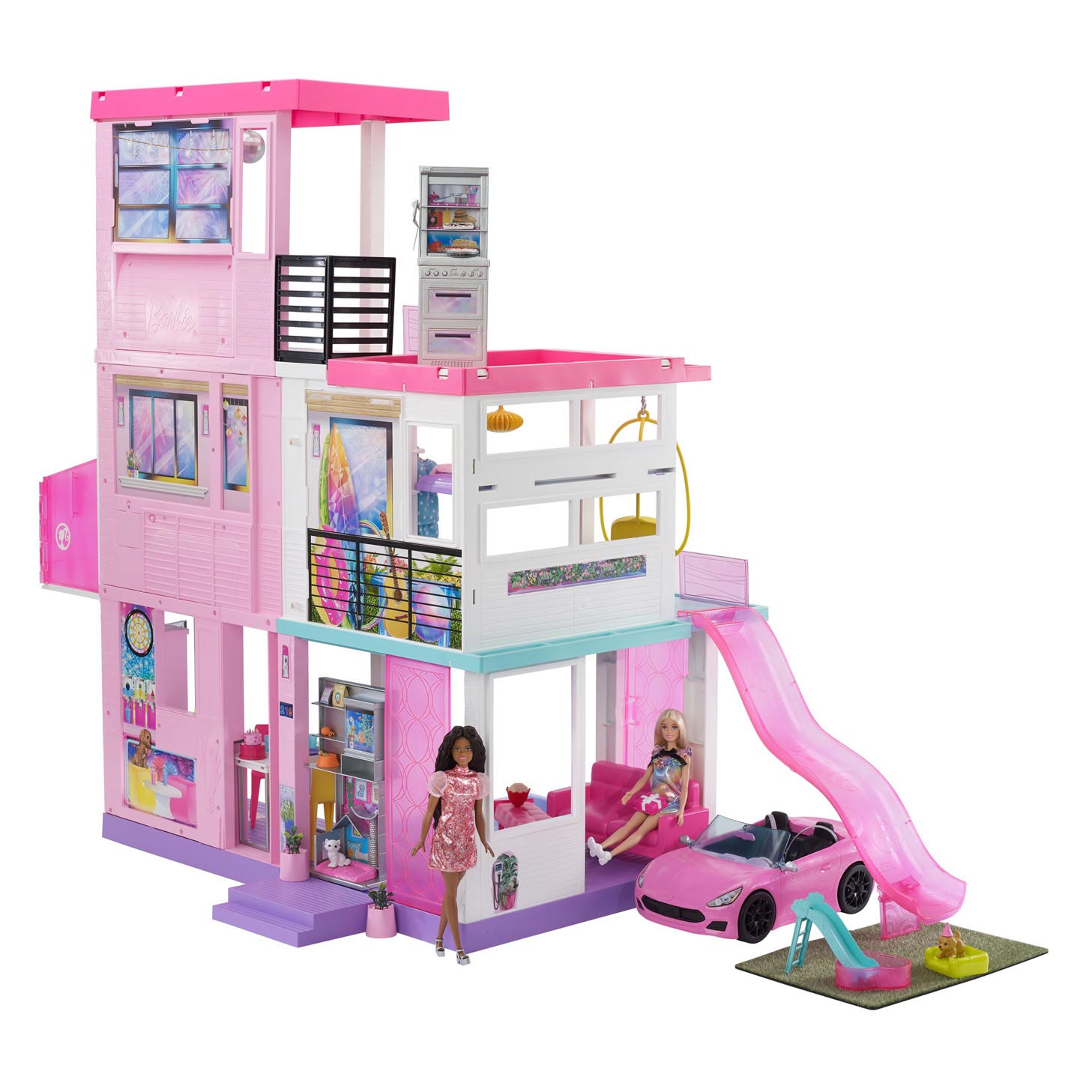 neem medicijnen raken Kalksteen Barbie 60th Celebration Dreamhouse Poppenhuis ... | Lobbes Speelgoed