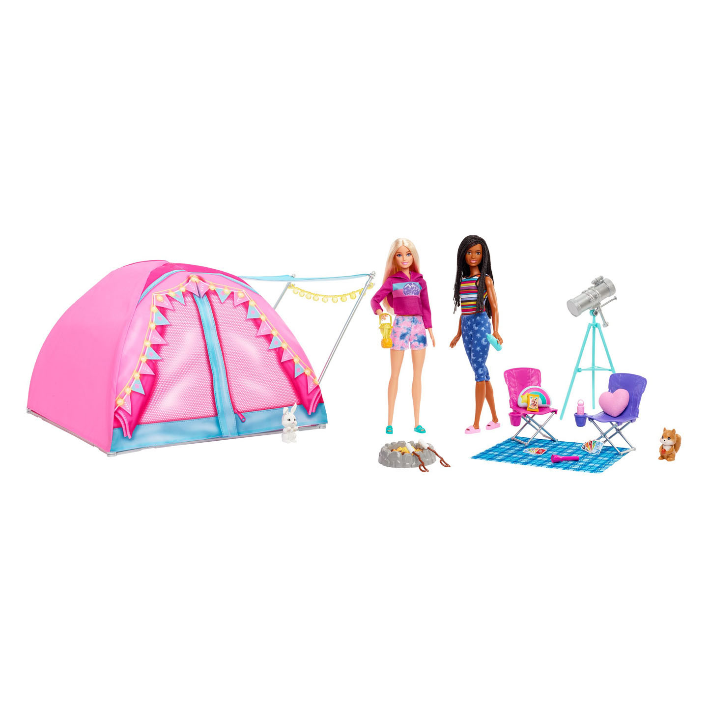 Ensemble de jeu de tente de camping Barbie Let's Go