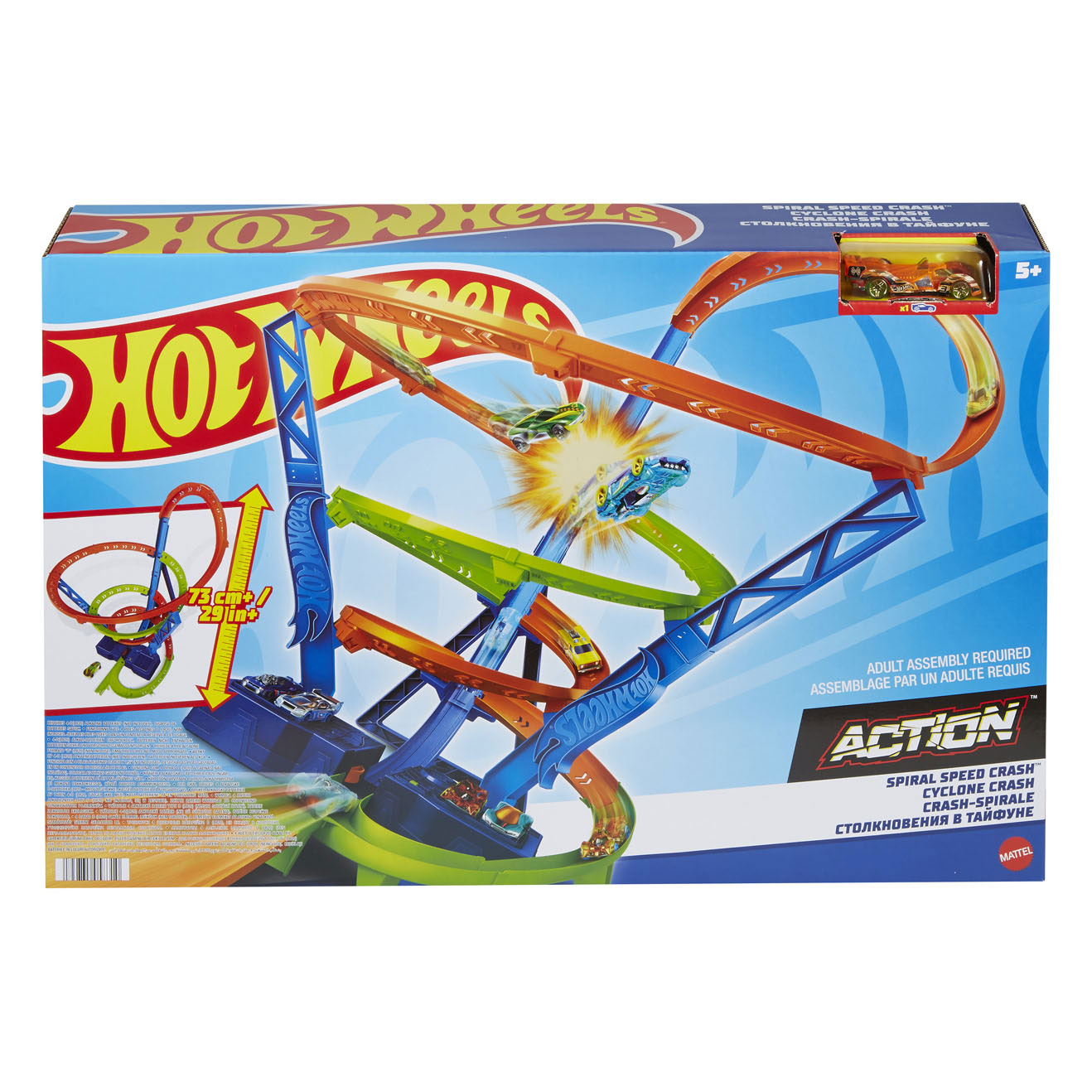 Piste de course Hot Wheels Action Hyper-Speed ​​​​Crash