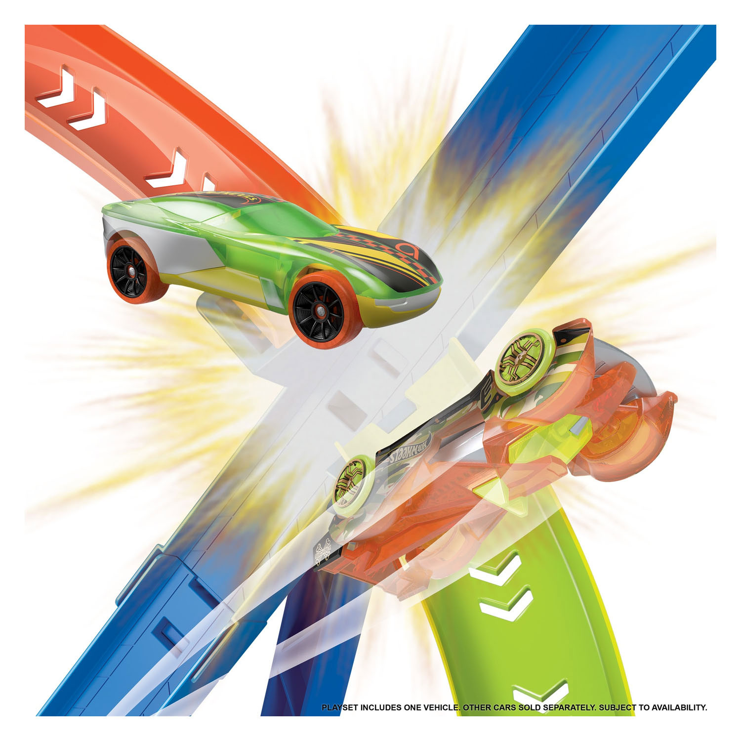 Piste de course Hot Wheels Action Hyper-Speed ​​​​Crash