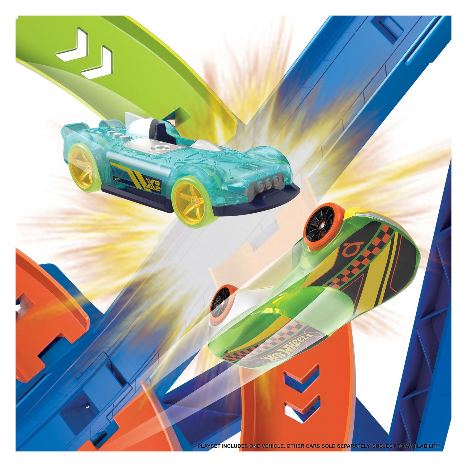 Piste de course Hot Wheels Action Hyper-Speed ​​​​Crash