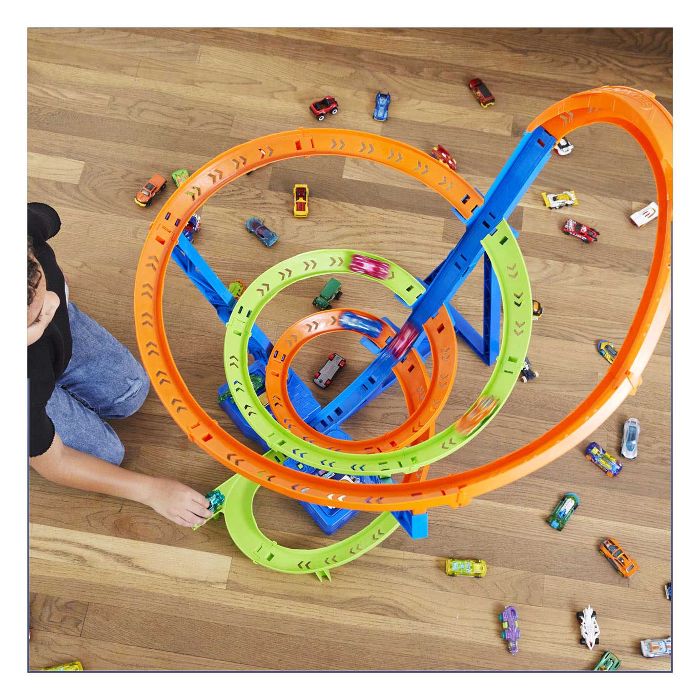 Piste de course Hot Wheels Action Hyper-Speed ​​​​Crash