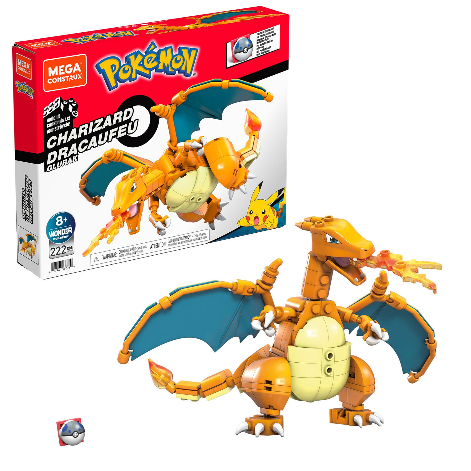 Mega-Construx-Pokémon-Bauset – Glurak