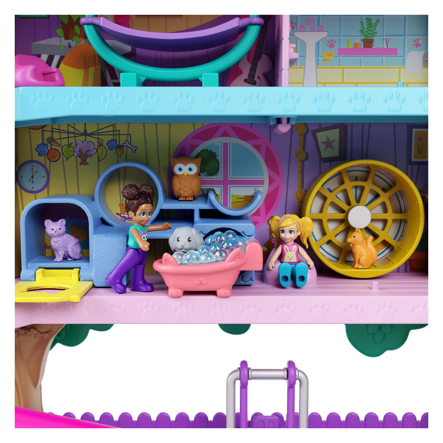 Polly Pocket – Pollyville Haustier-Baumhaus-Spielset