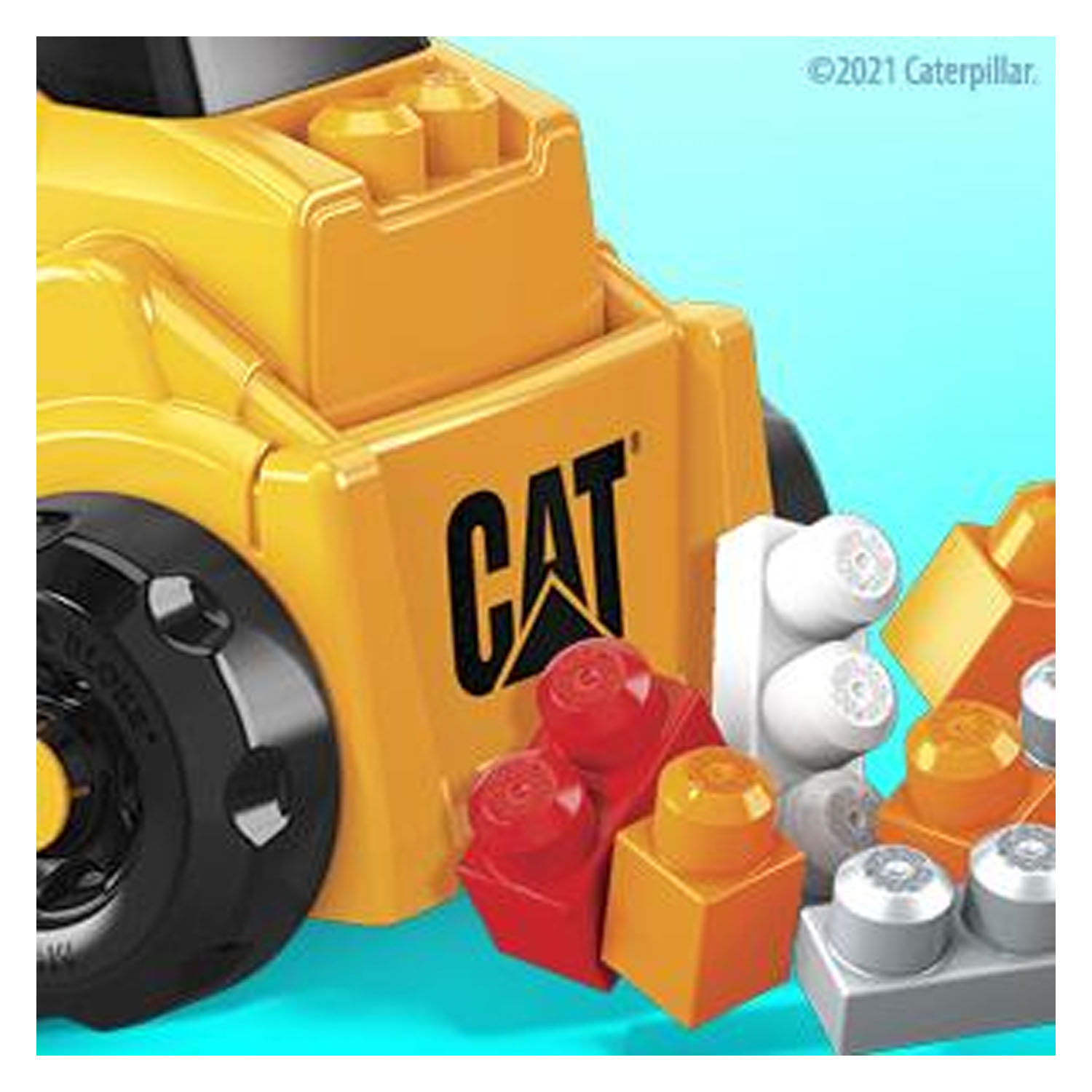 Véhicule porteur CAT Build n Play Mega Bloks avec blocs