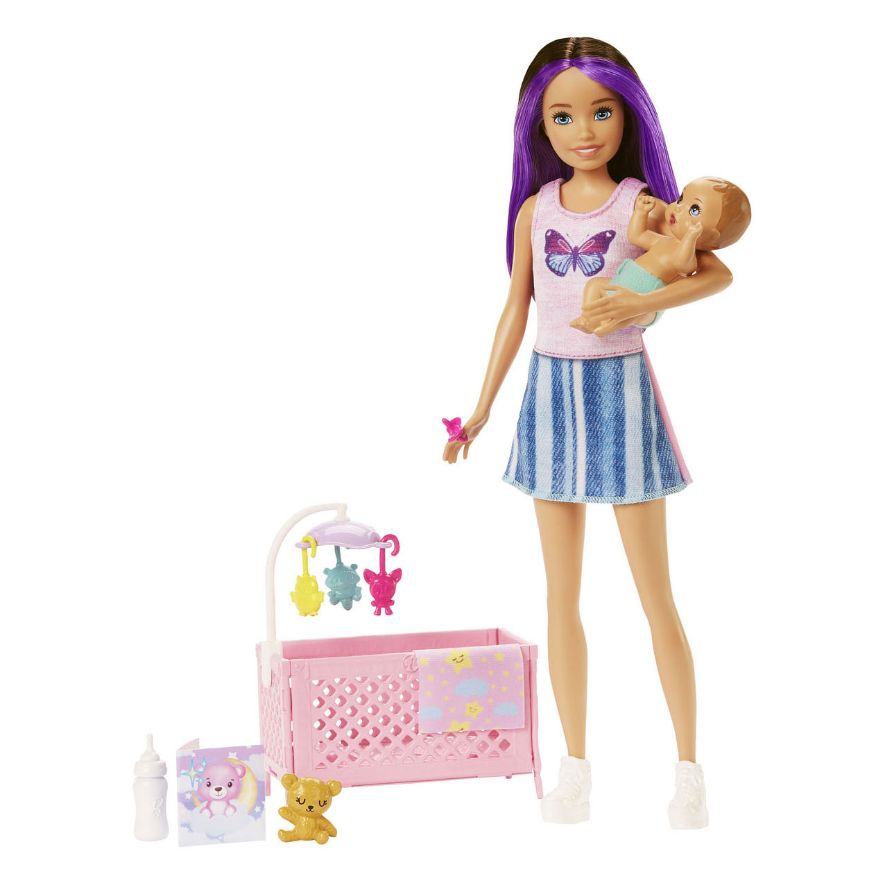 Banzai camouflage vezel Barbie Skipper Babysitters met Baby online kopen? | Lobbes Speelgoed