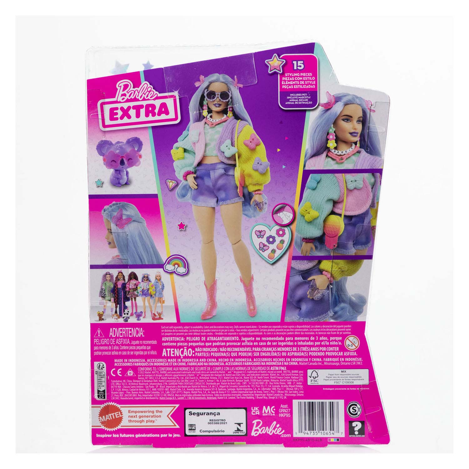 Barbie Extra Doll – Lila Haare