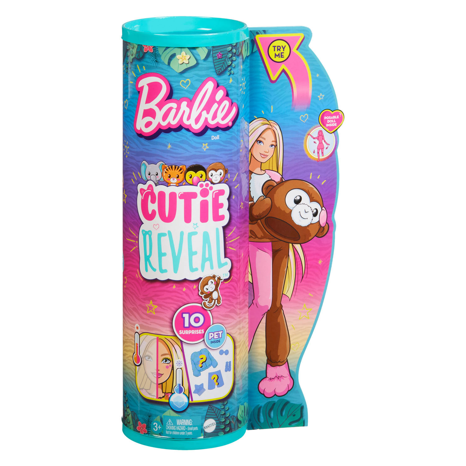 Barbie Cutie Reveal Jungle - Singe