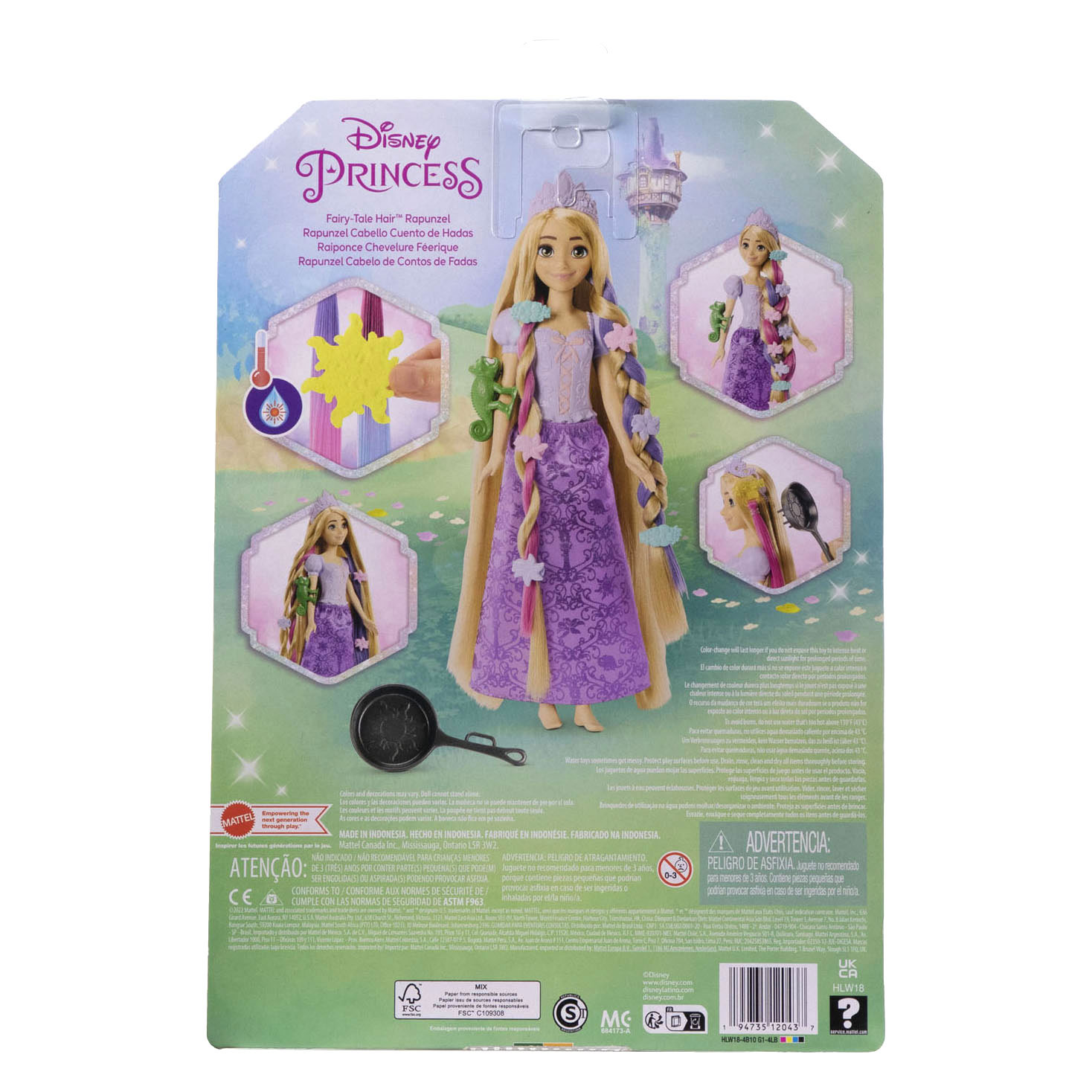 Disney Prinses Fairy-Tail Haar-Rapunzel-Puppe