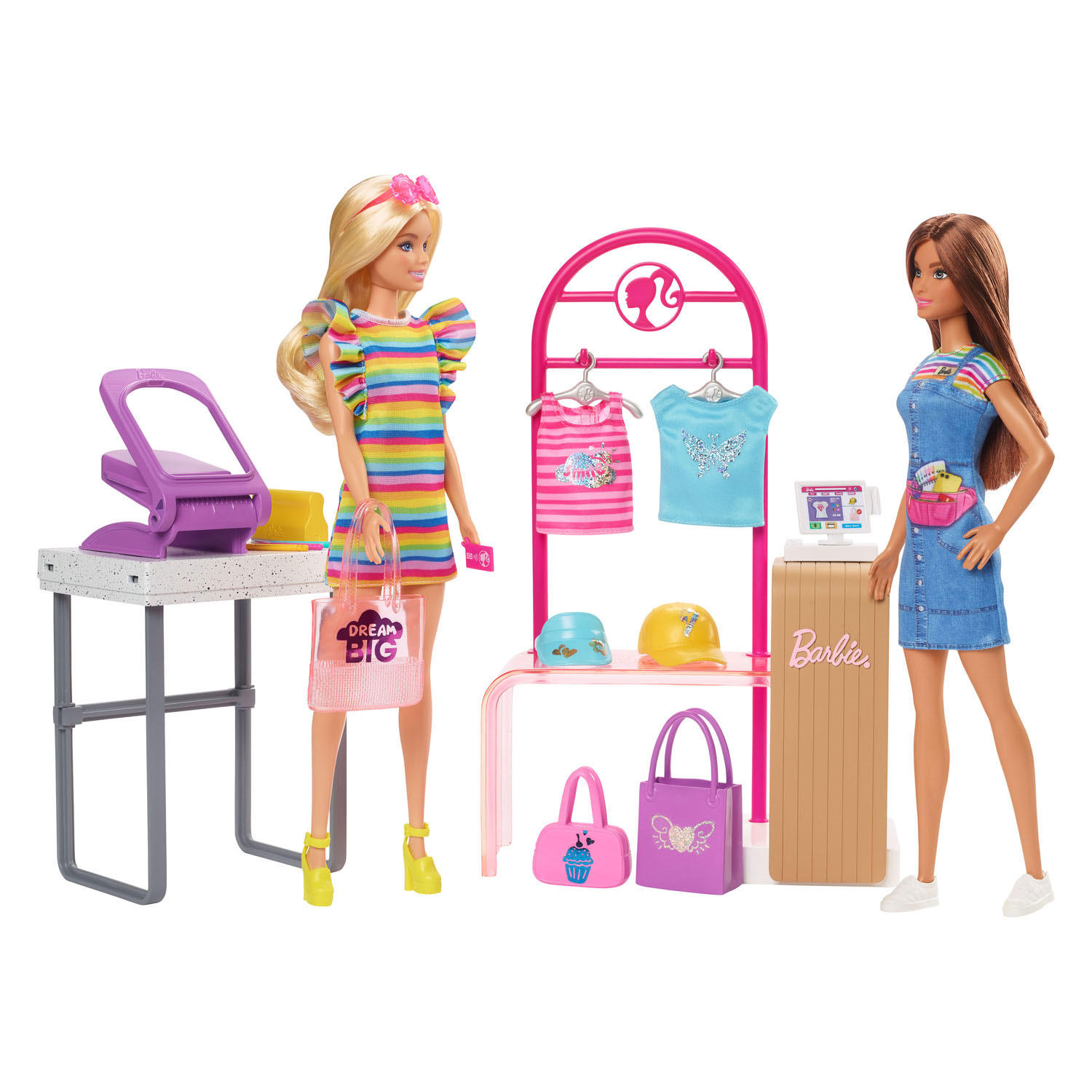 Barbie -Puppe mit Boutique-Shop