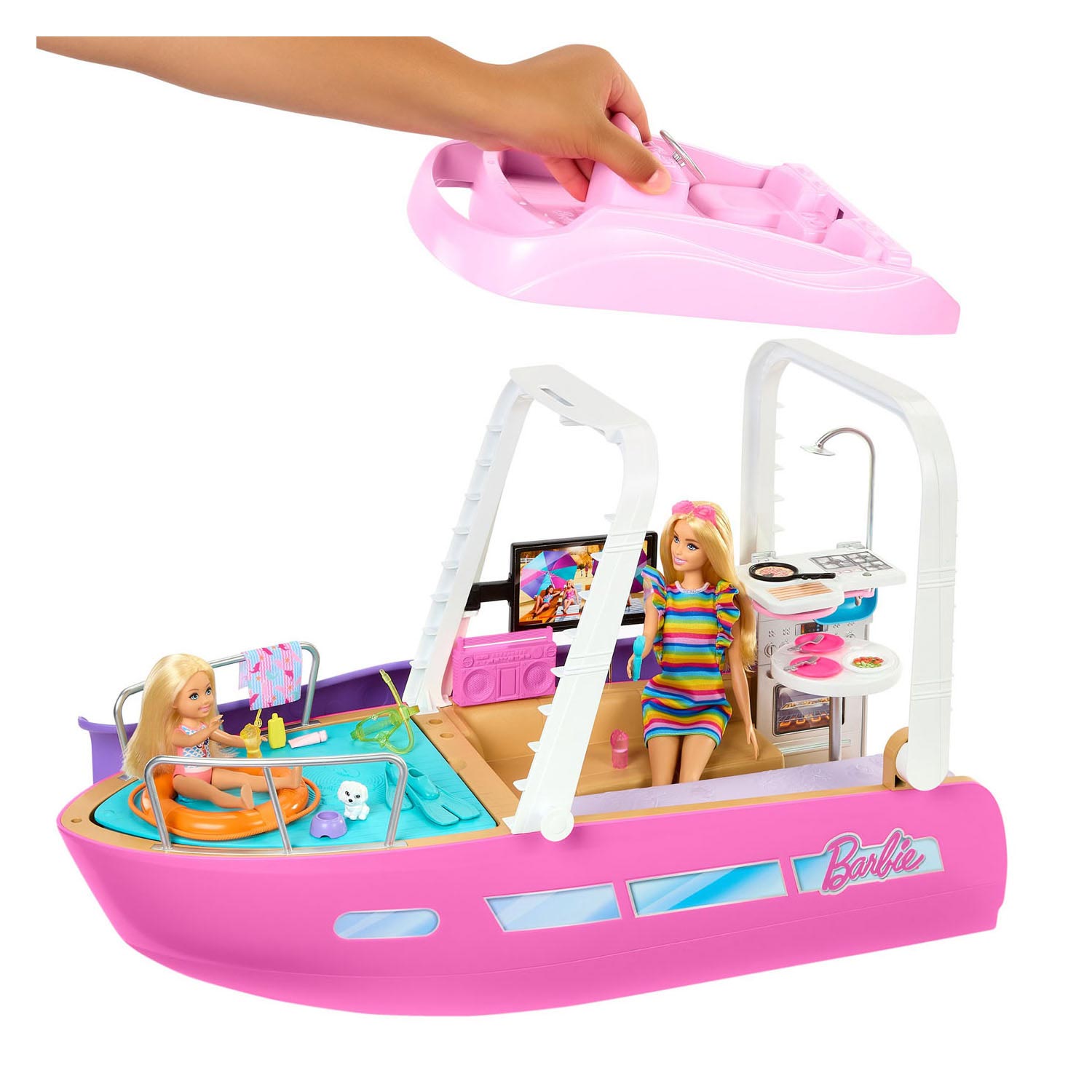 Ensemble de jeu Barbie DreamBoat, 20 pièces.
